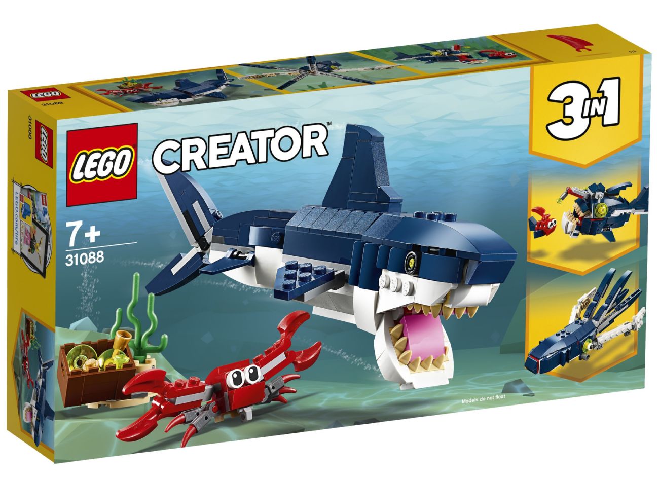 Конструктор Lego Сreator Мешканці морських глибин (31088)