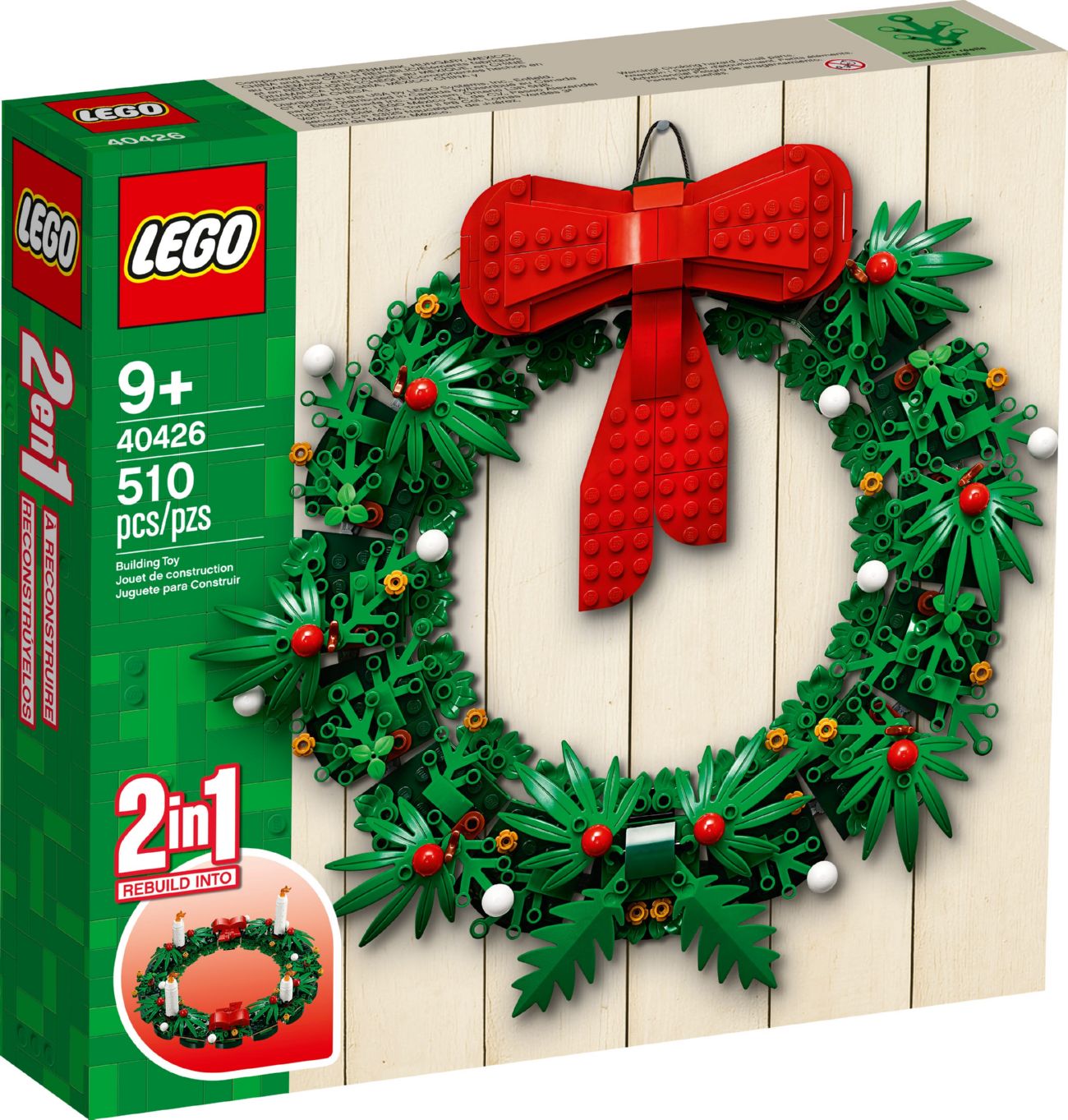 Конструктор Lego Сreator Різдвяний вінок 2-в-1 (40426)