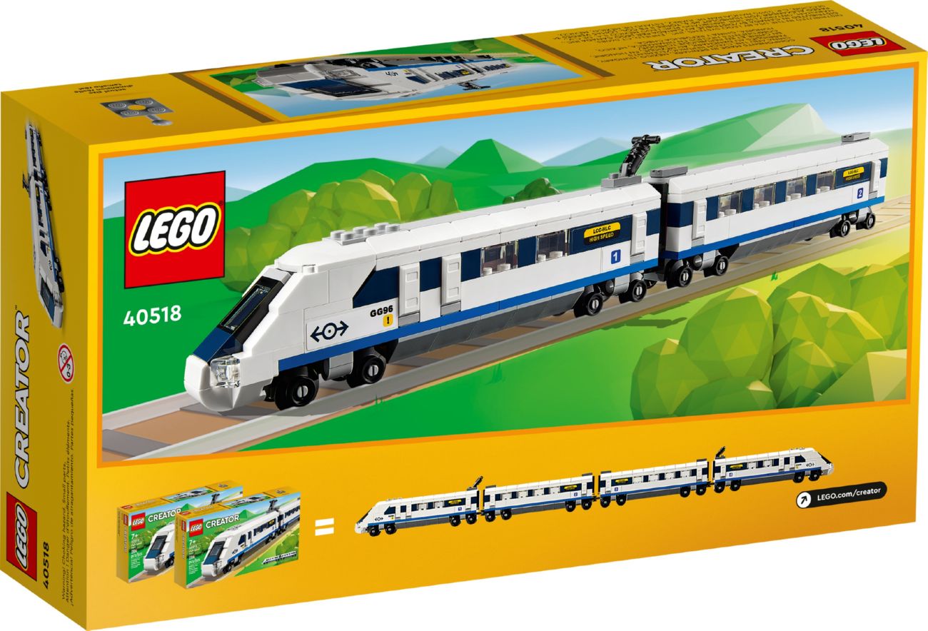 Конструктор Lego Сreator Высокоскоростной поезд (40518) - фото 3 Конструктор Lego Сreator Высокоскоростной поезд (40518) - фото 3