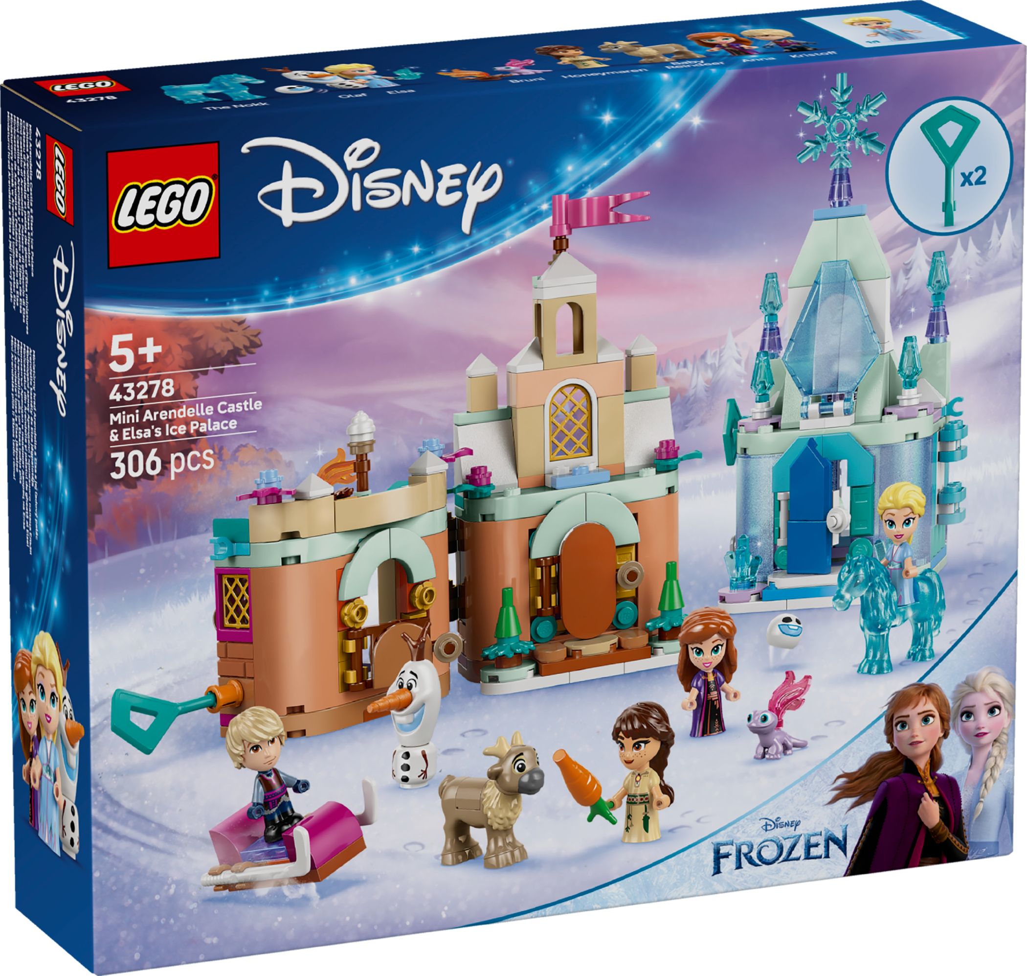 Конструктор Lego Disney Мини-замок Эренделл и ледяной дворец Эльзы (43278)
