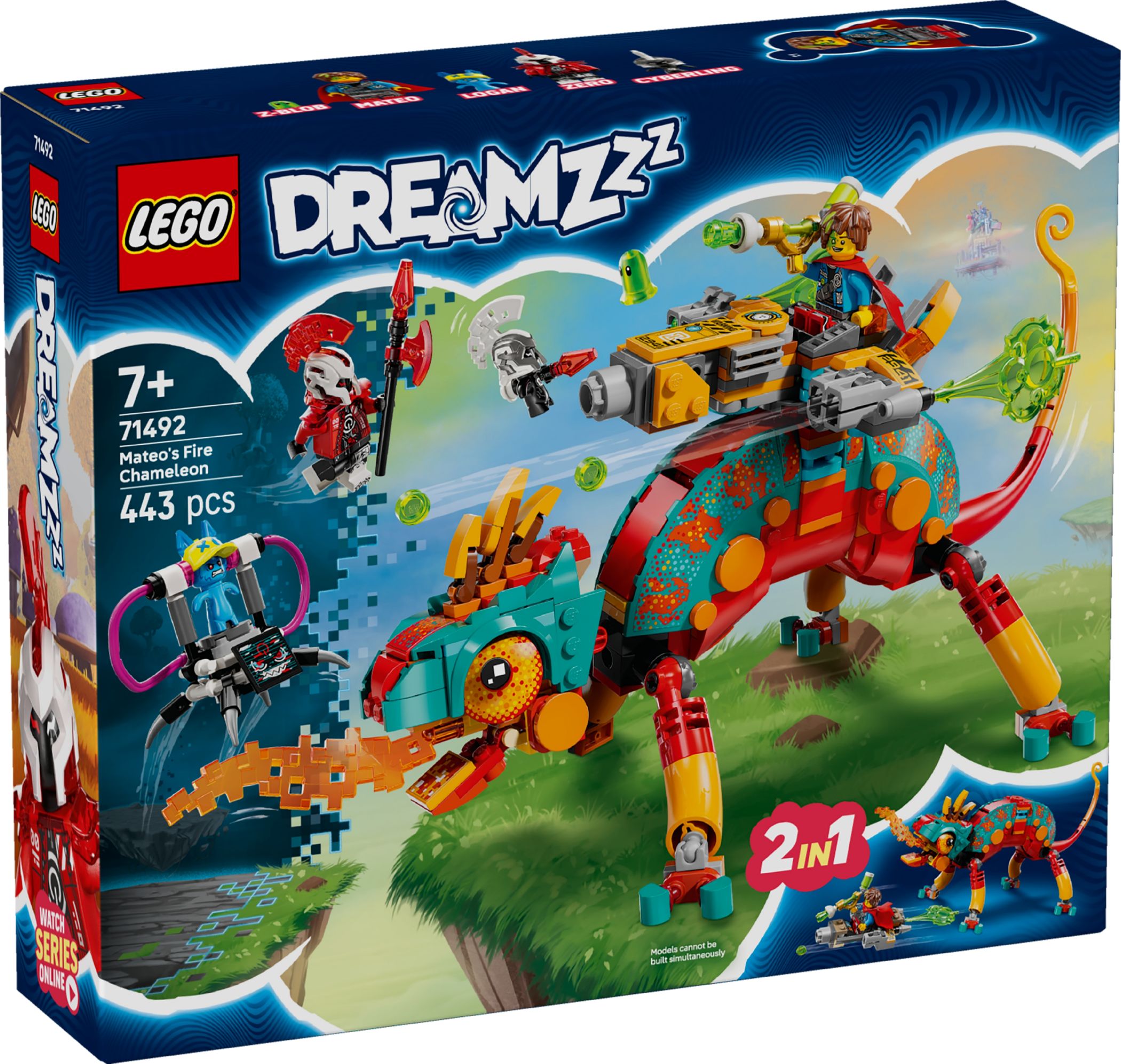 Конструктор Lego Dreamzzz Вогняний хамелеон Матео (71492)