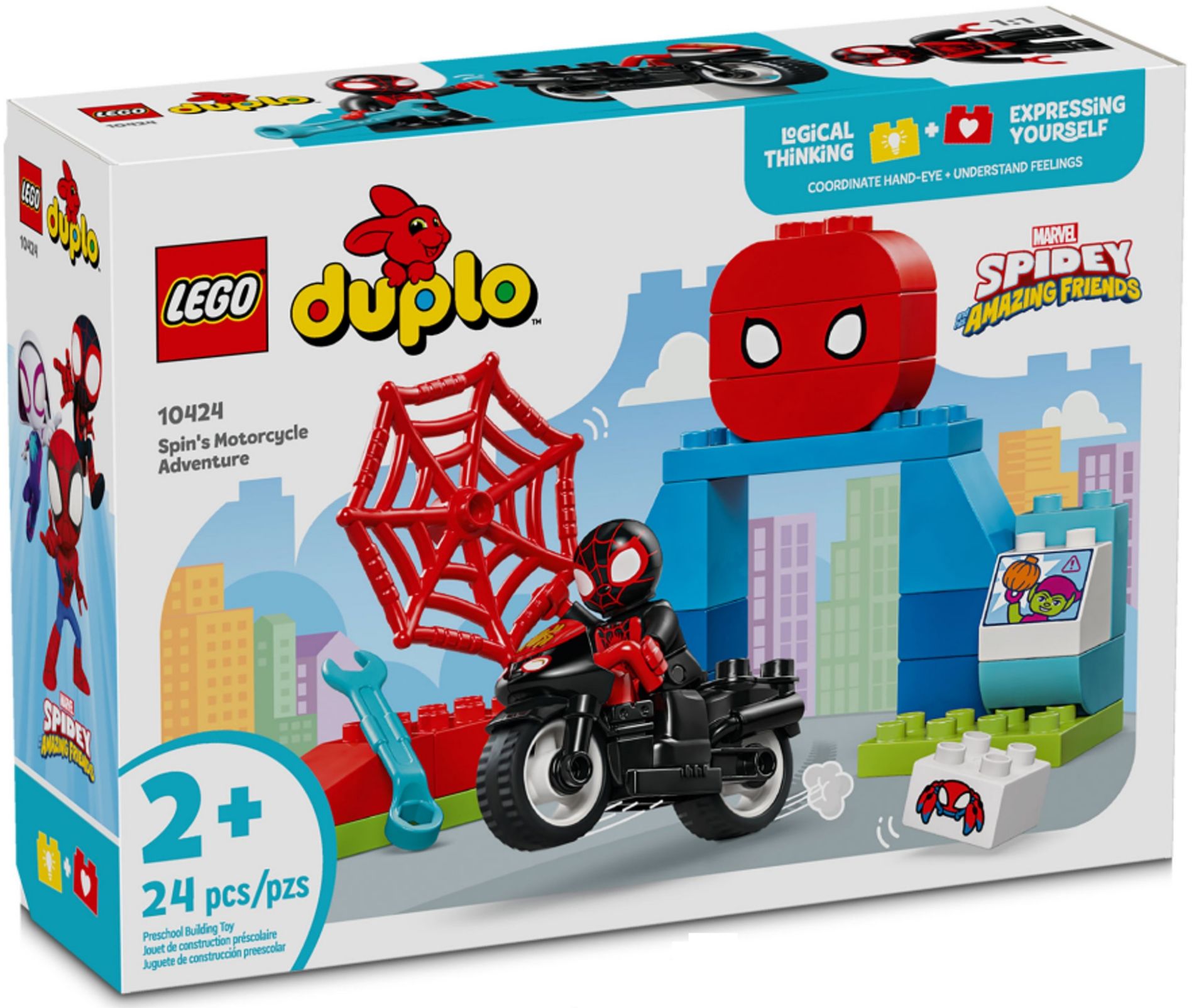 Конструктор Lego Duplo Мотоциклетна пригода Спіна (10424)