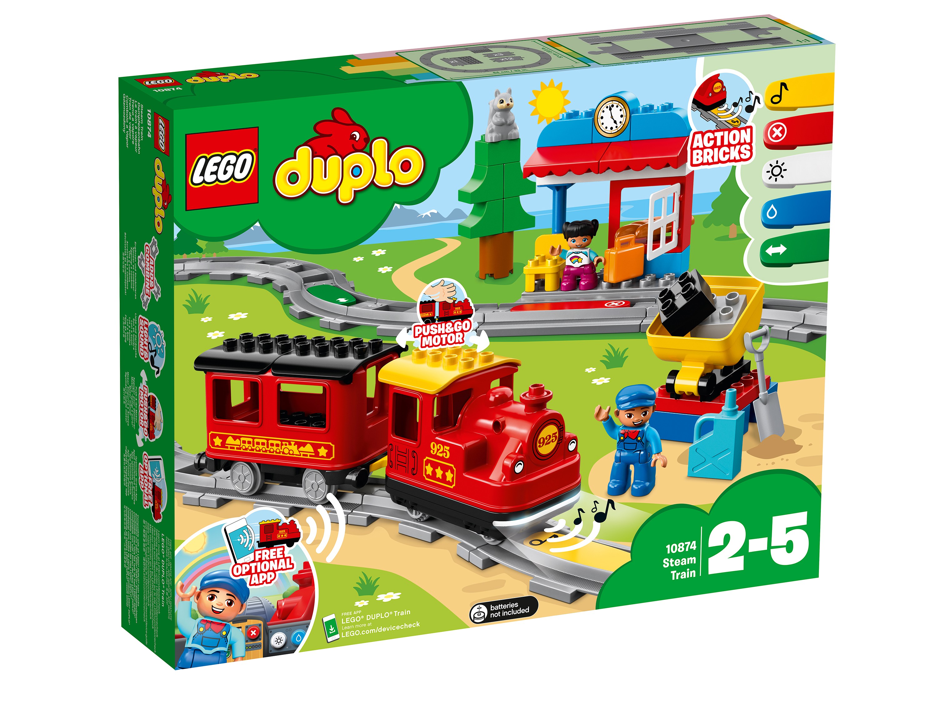 Конструктор Lego duplo Поезд на паровой тяге (10874)