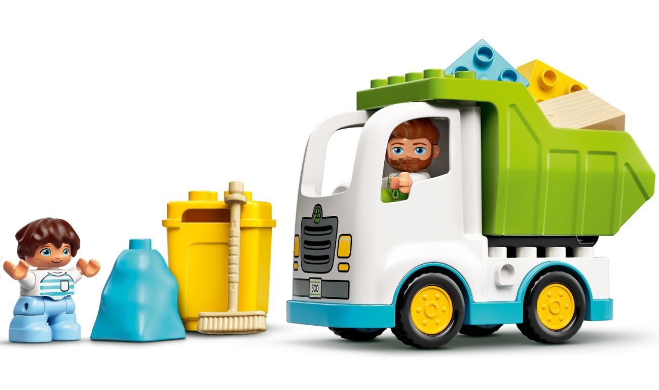 Конструктор Lego duplo Сміттєвоз і контейнери для роздільного збору сміття (10945) - фото 3