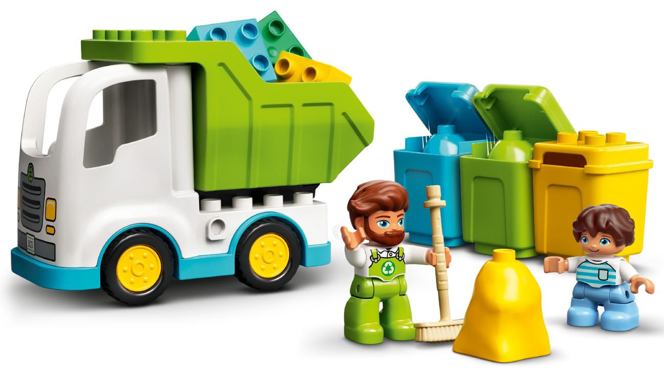 Конструктор Lego duplo Сміттєвоз і контейнери для роздільного збору сміття (10945) - фото 4