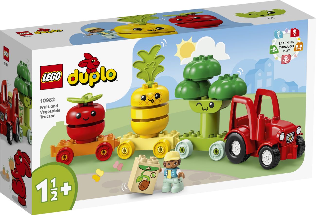 Конструктор Lego duplo Трактор з овочами та фруктами (10982)