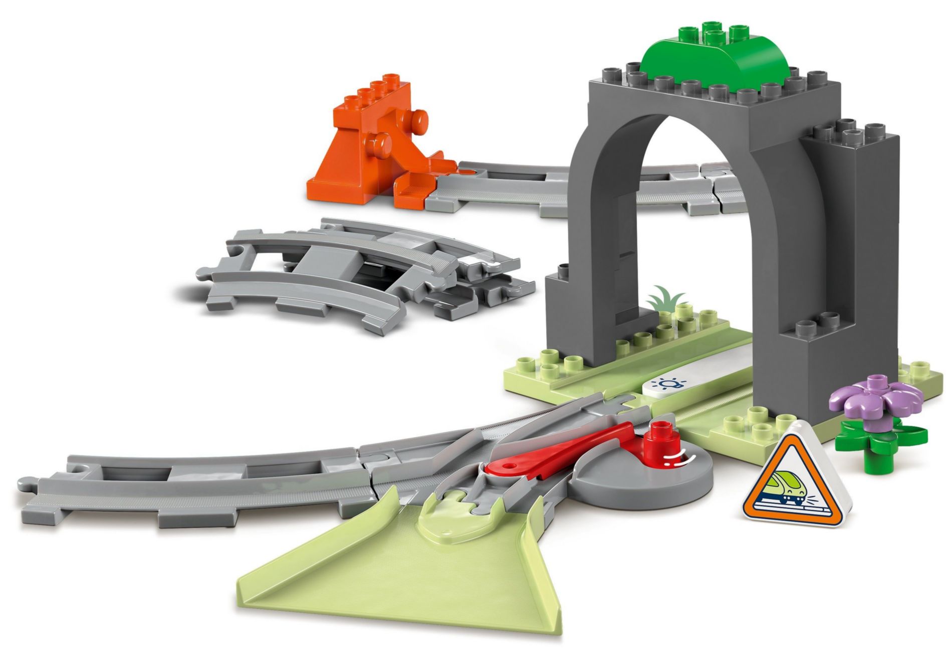 Конструктор Lego Duplo Железнодорожный тоннель и пути (10425) - фото 1