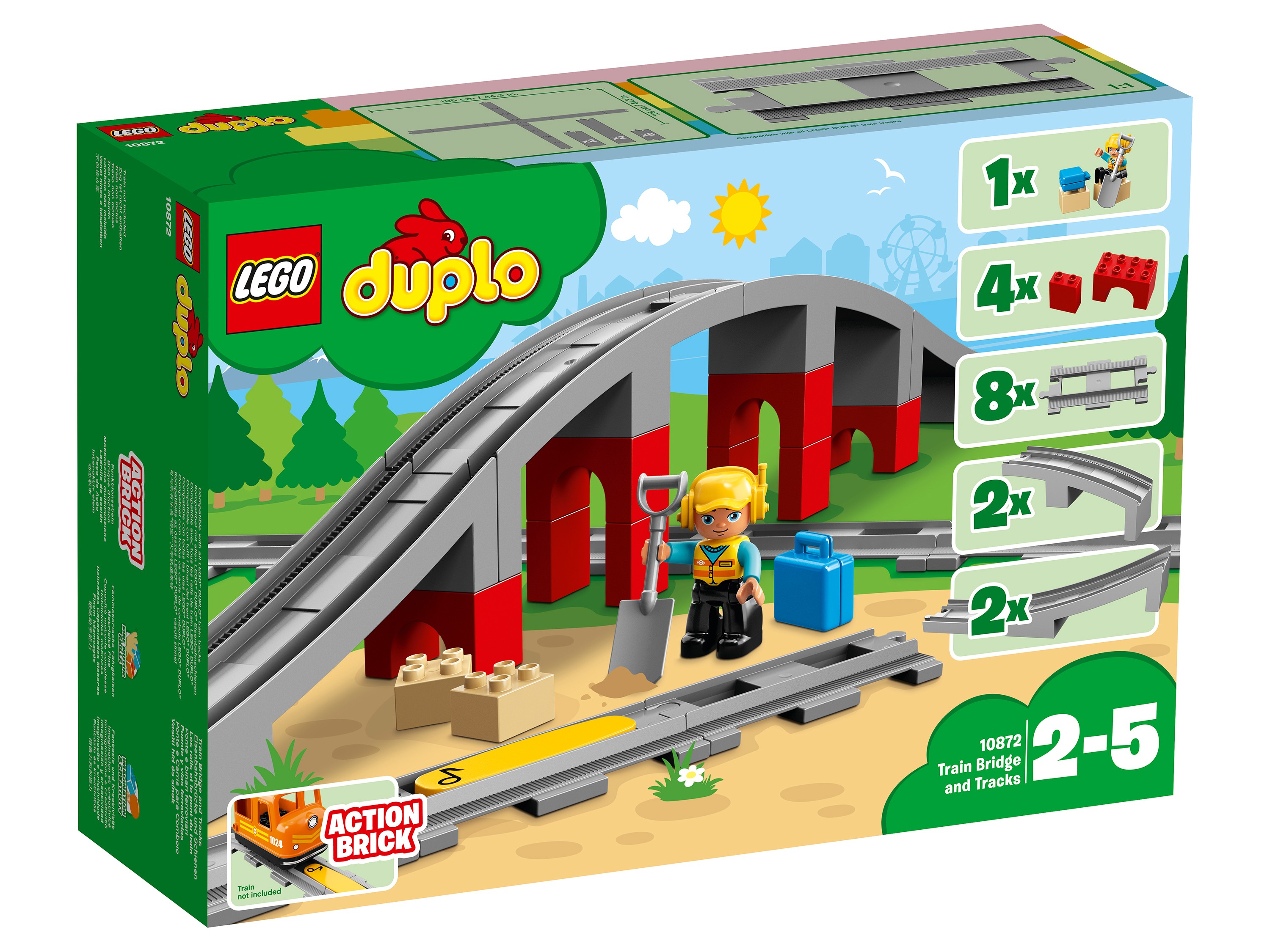 Конструктор Lego Duplo Железнодорожный мост (10872)