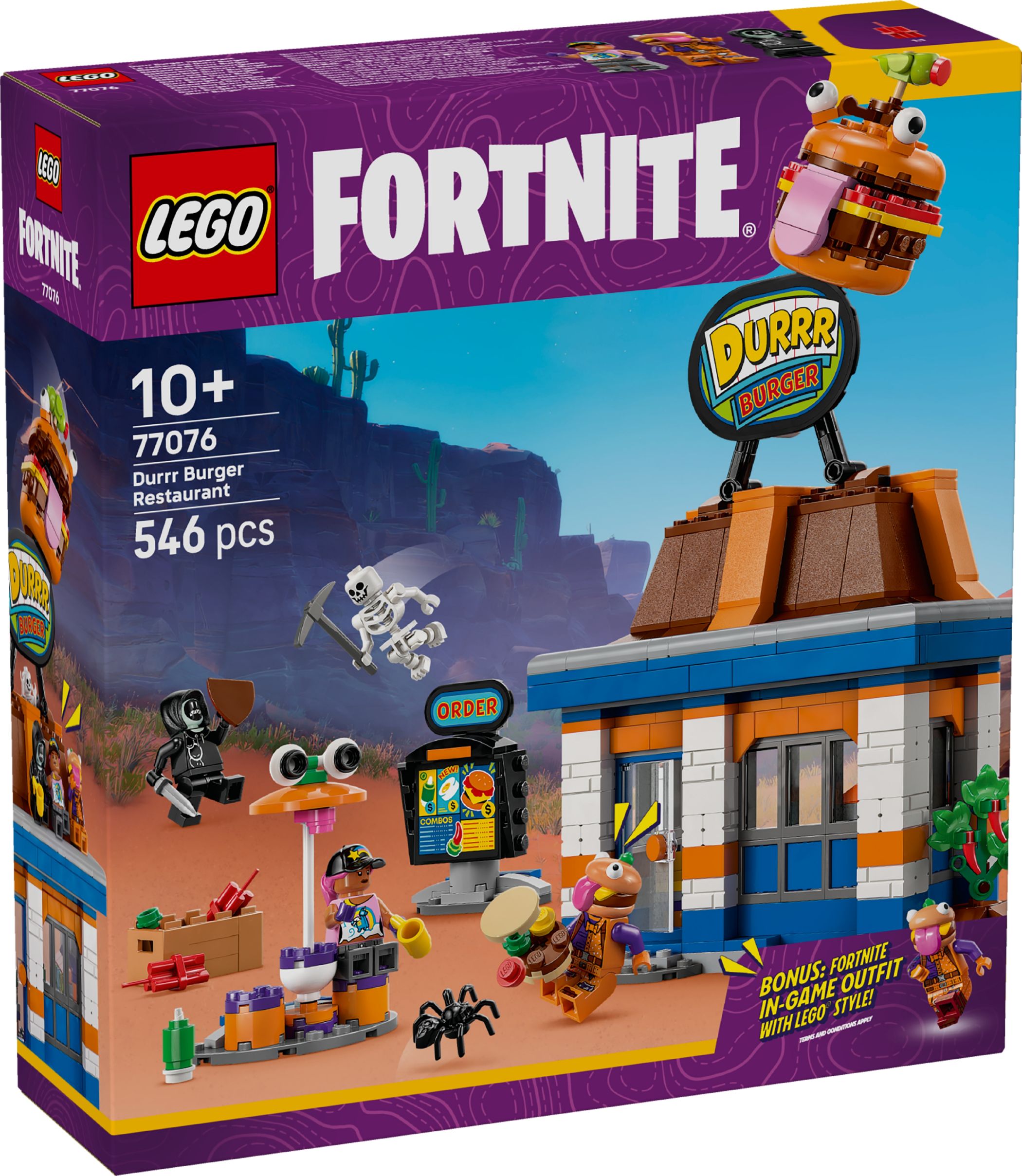 Конструктор Lego Fortnite Ресторан Burger Durrr (77076)