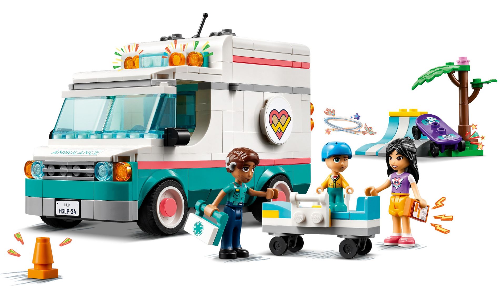 Конструктор Lego Friends Машина швидкої допомоги міської лікарні Хартлейк (42613) - фото 1