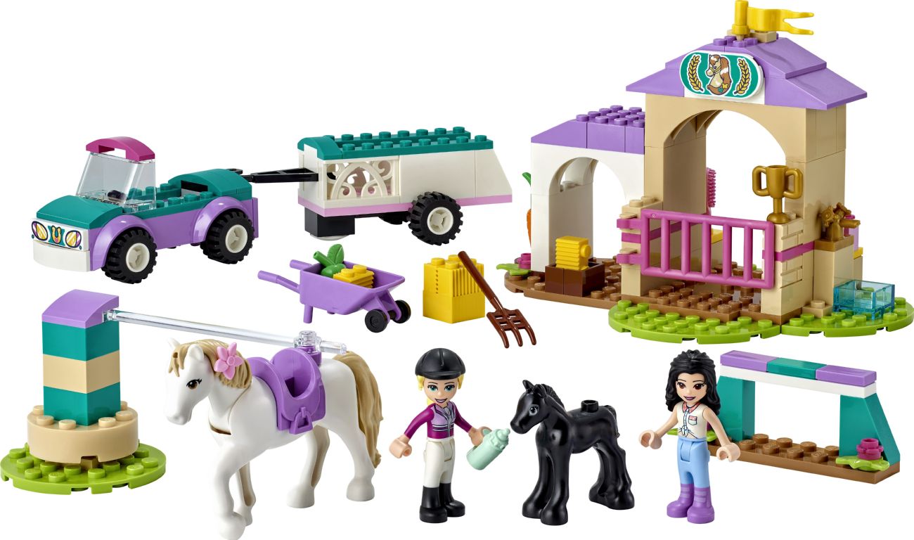 Конструктор Lego Friends Тренировка лошади и прицеп для перевозки (41441) - фото 1