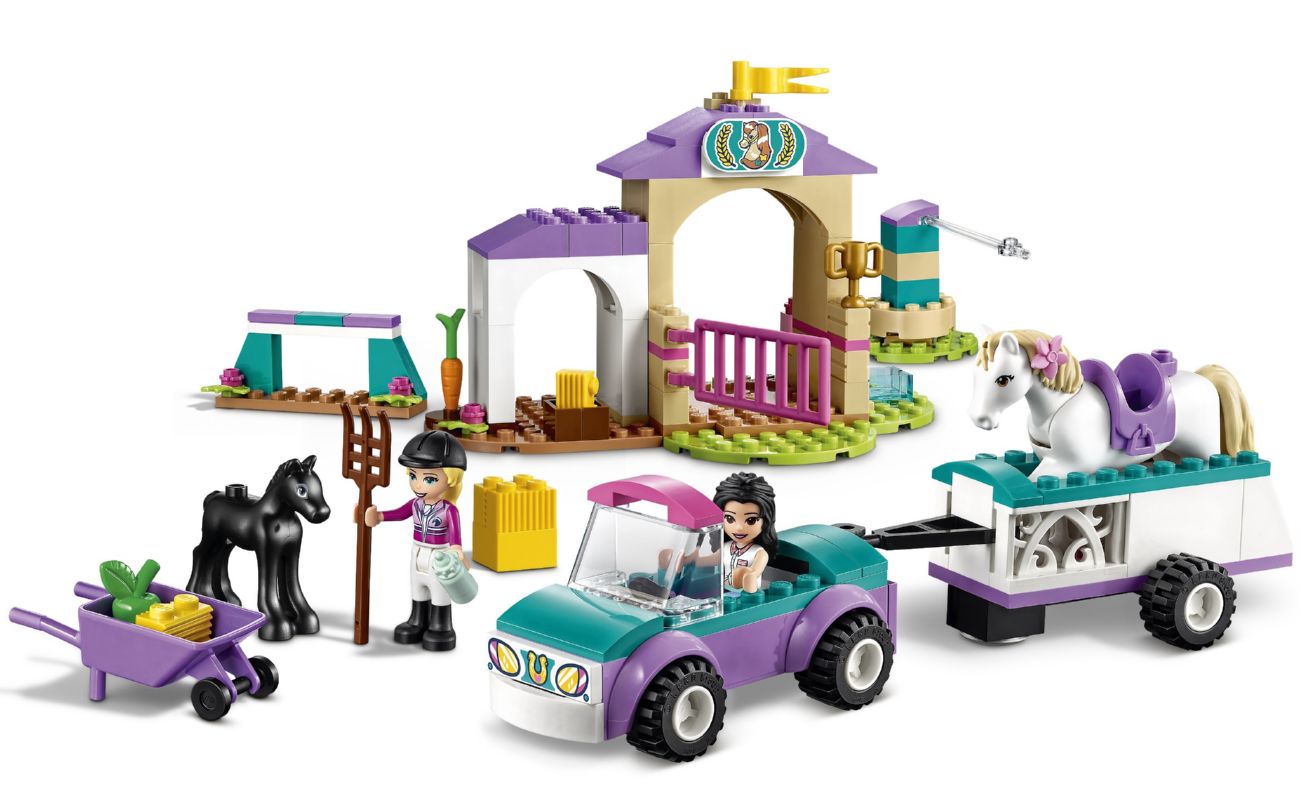 Конструктор Lego Friends Тренировка лошади и прицеп для перевозки (41441) - фото 2