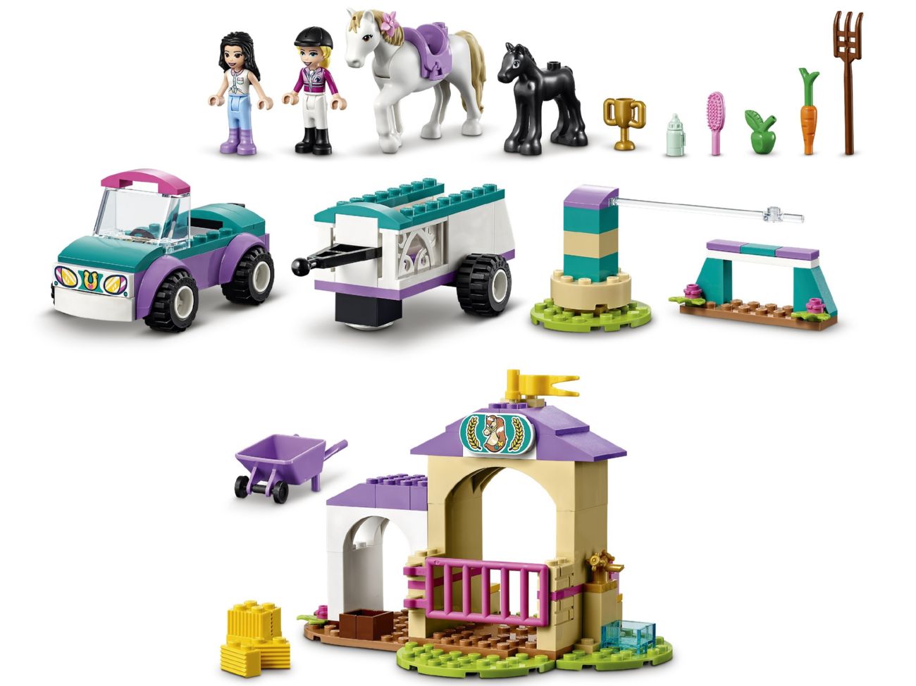 Конструктор Lego Friends Тренировка лошади и прицеп для перевозки (41441) - фото 4