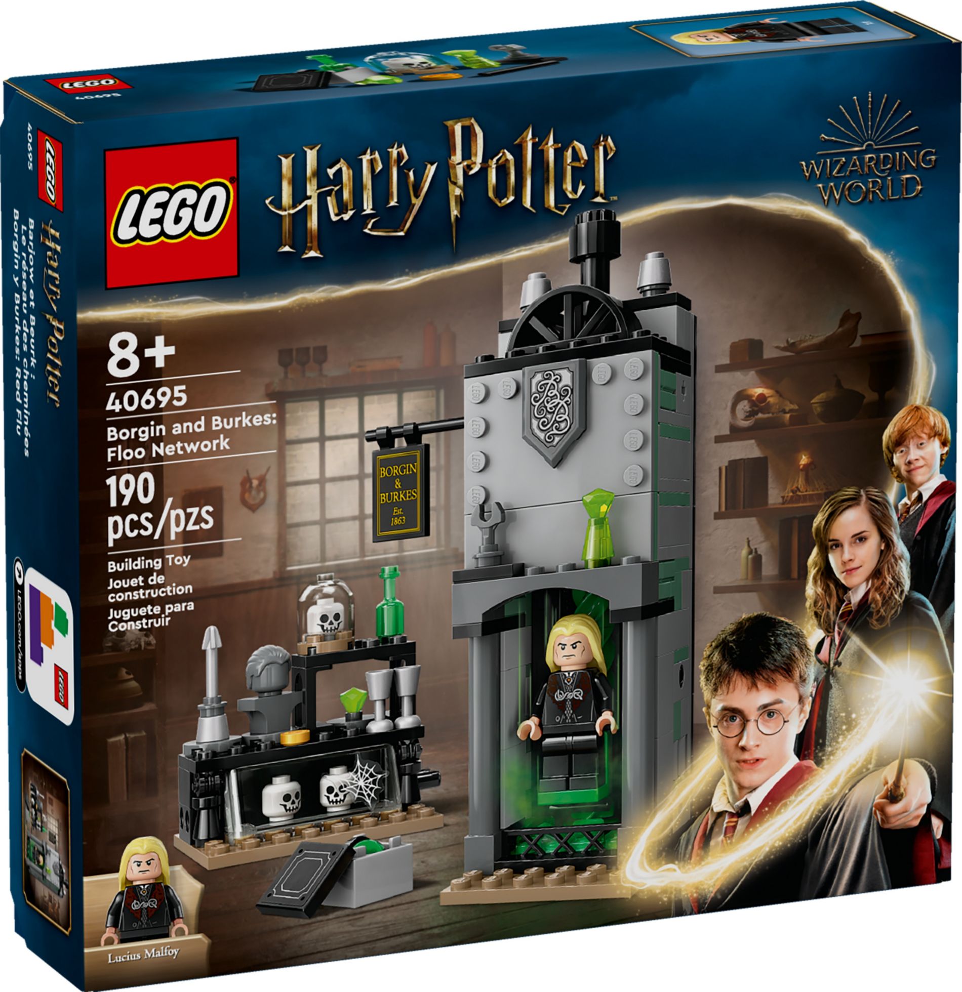 Конструктор Lego Harry Potter Боргін та Беркс: камінна мережа (40695)