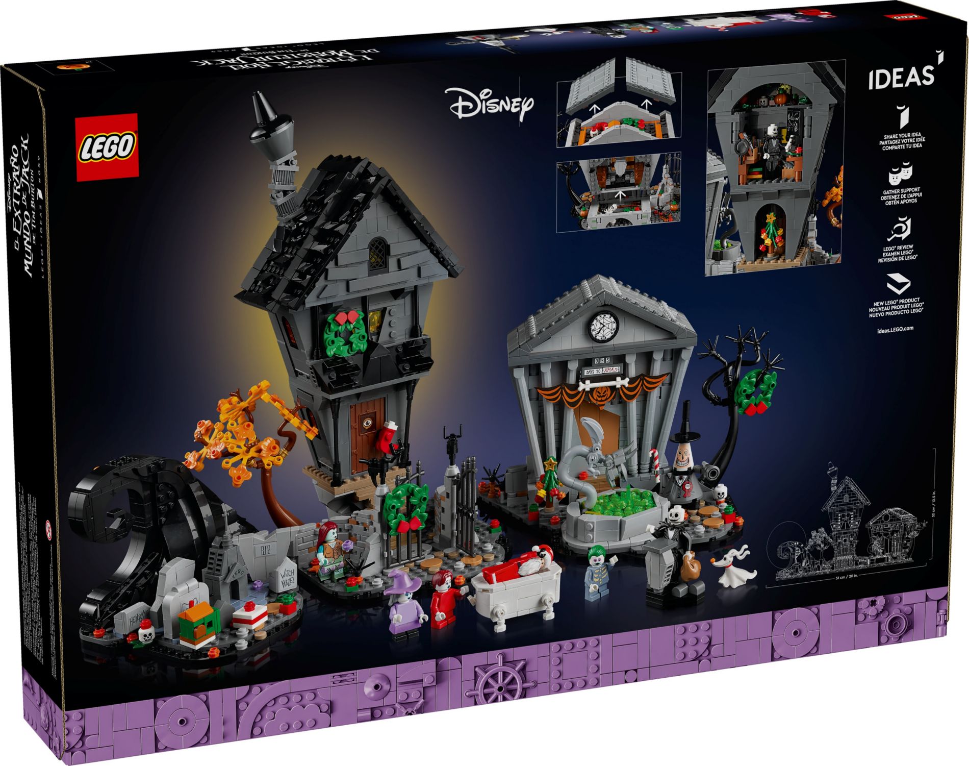 Конструктор Lego Ideas Дісней Тім Бертон Кошмар перед Різдвом (21351) - фото 5 Конструктор Lego Ideas Дісней Тім Бертон Кошмар перед Різдвом (21351) - фото 5