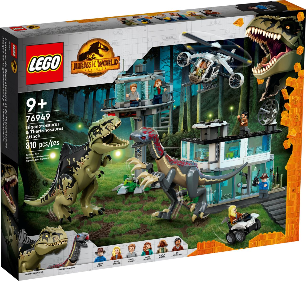 Конструктор Lego Jurassic World Атака гіганотозавру та теризинозавру (76949)