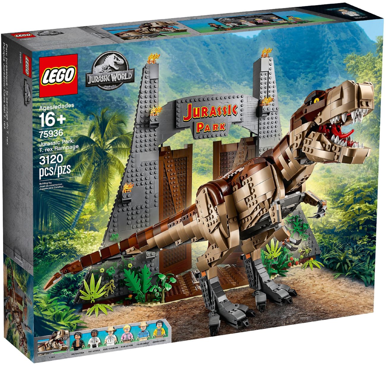 Конструктор Lego Jurassic World Лють Ті-Рекса (75936)