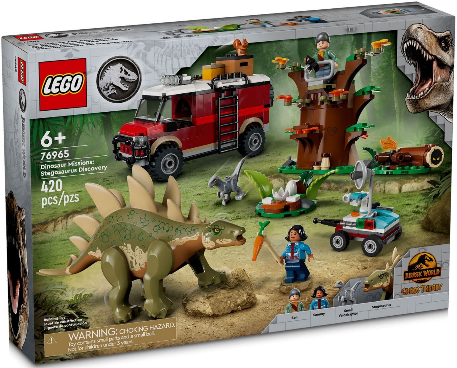 Конструктор Lego Jurassic World Миссии динозавров: открытие Стегозавра (76965)