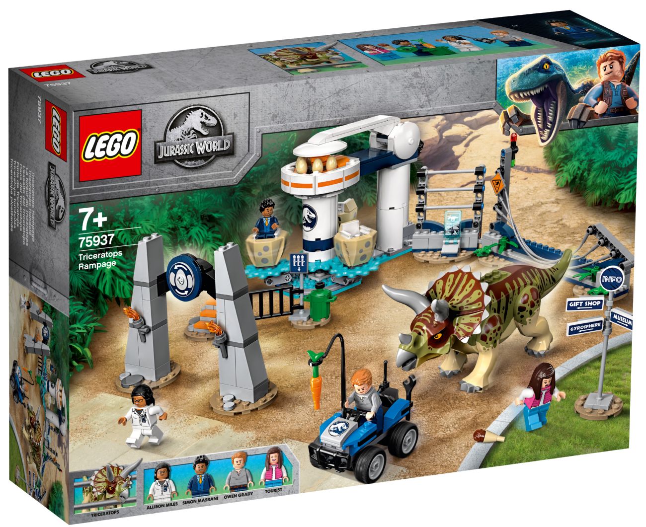 Конструктор Lego Jurassic World Приступ трицератопса (75937)