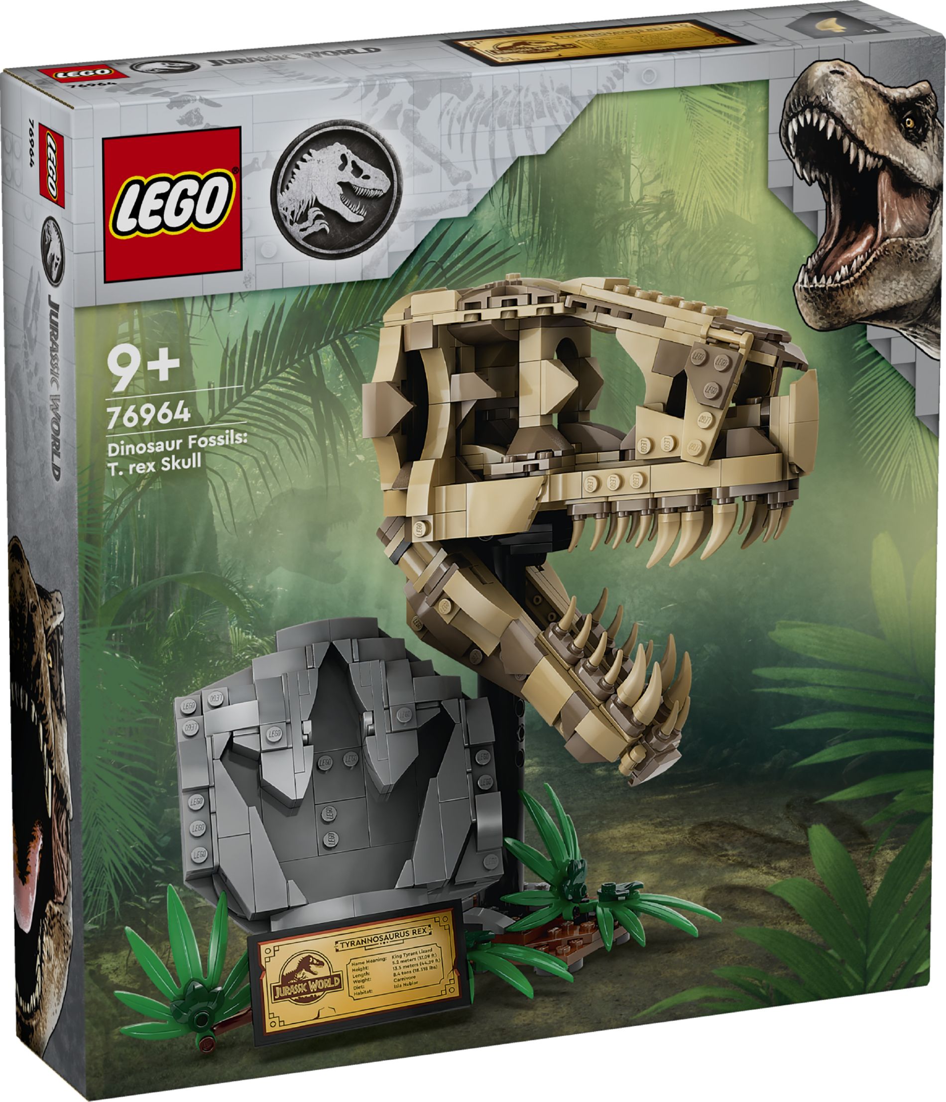 Конструктор Lego Jurassic World Окаменелости динозавров: Череп тираннозавра (76964)