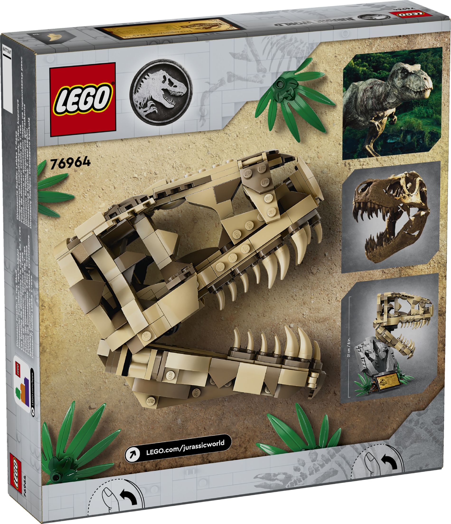 Конструктор Lego Jurassic World Окаменелости динозавров: Череп тираннозавра (76964) - фото 5 Конструктор Lego Jurassic World Окаменелости динозавров: Череп тираннозавра (76964) - фото 5