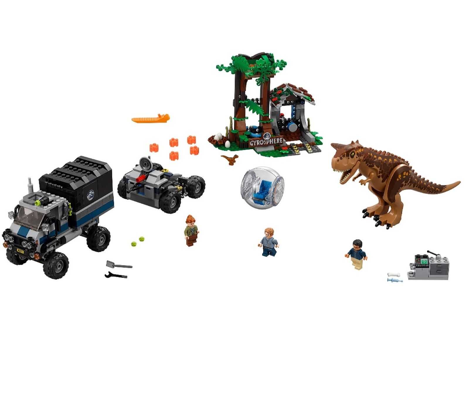 Конструктор Lego Jurassic World Втеча в геросфере від карнотавра (75929) - фото 3
