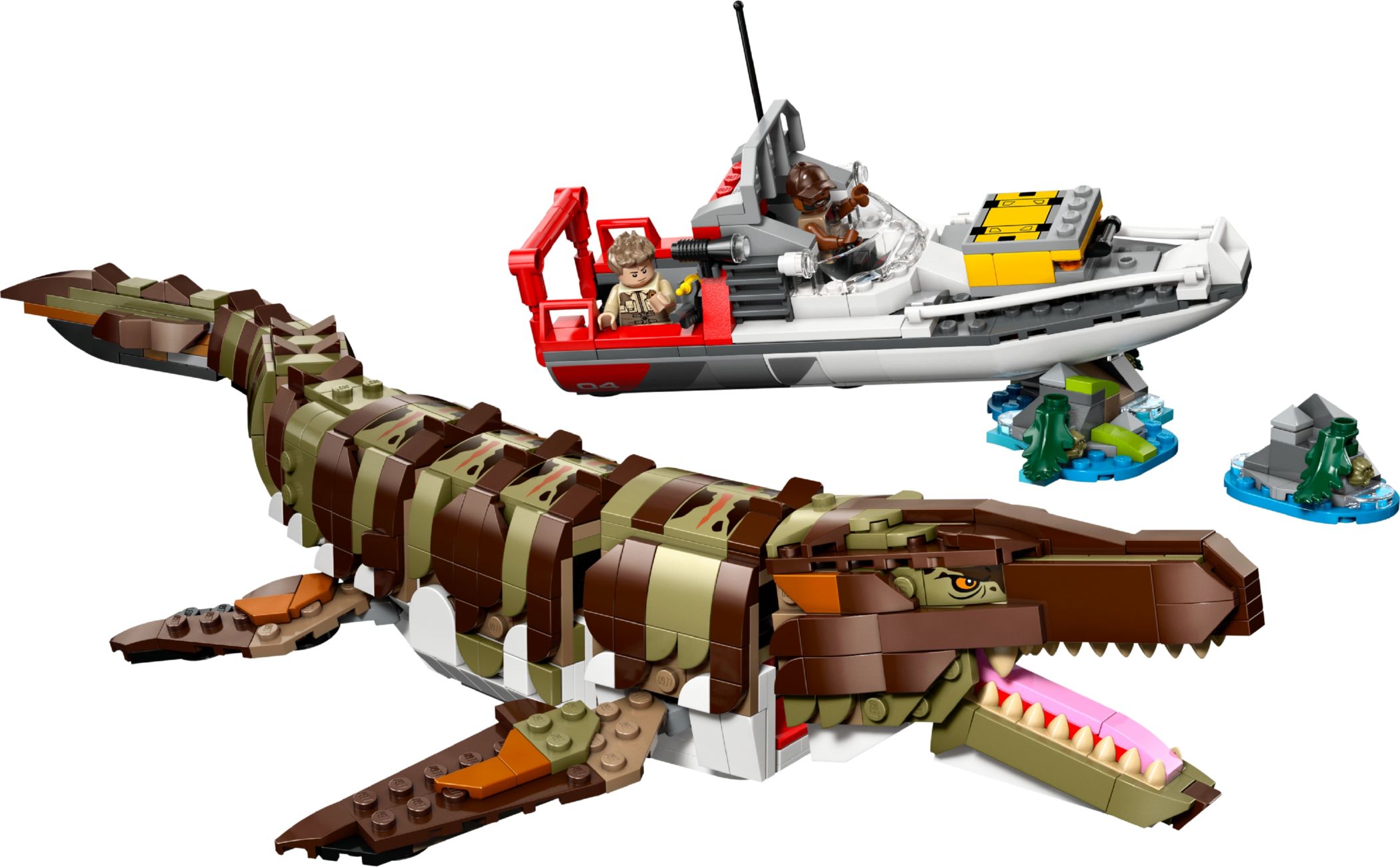 Конструктор Lego Jurassic World Зустріч на човні з мозазавром із кубиків (76974) - фото 1