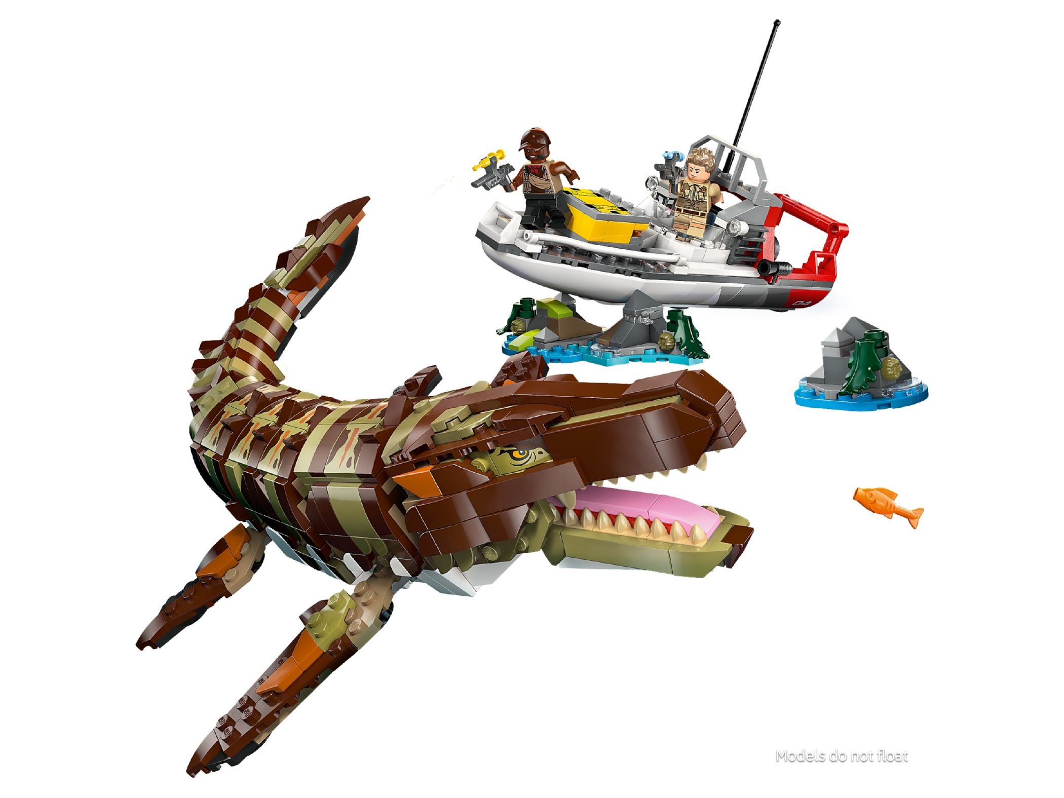 Конструктор Lego Jurassic World Зустріч на човні з мозазавром із кубиків (76974) - фото 2