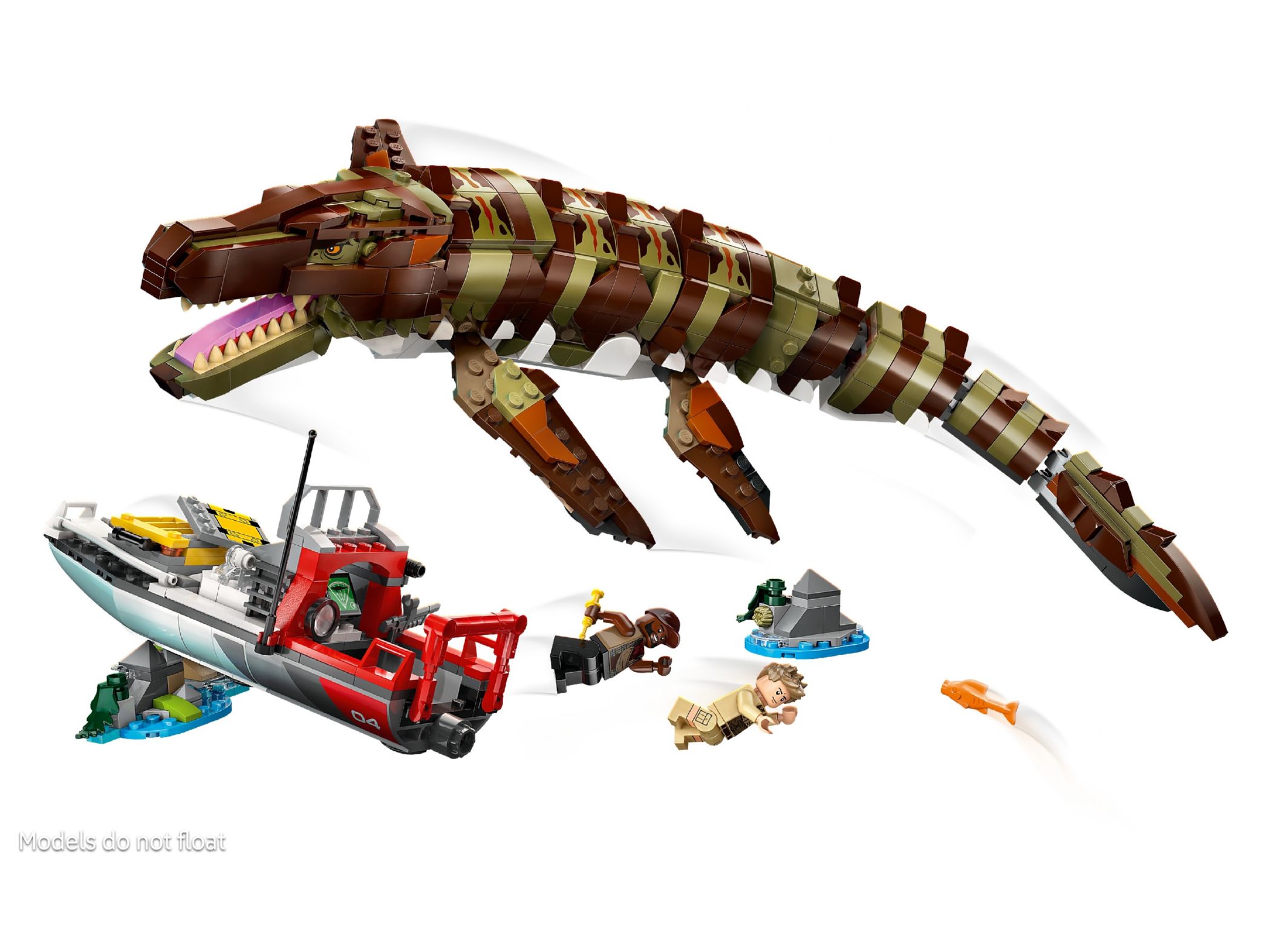 Конструктор Lego Jurassic World Зустріч на човні з мозазавром із кубиків (76974) - фото 3