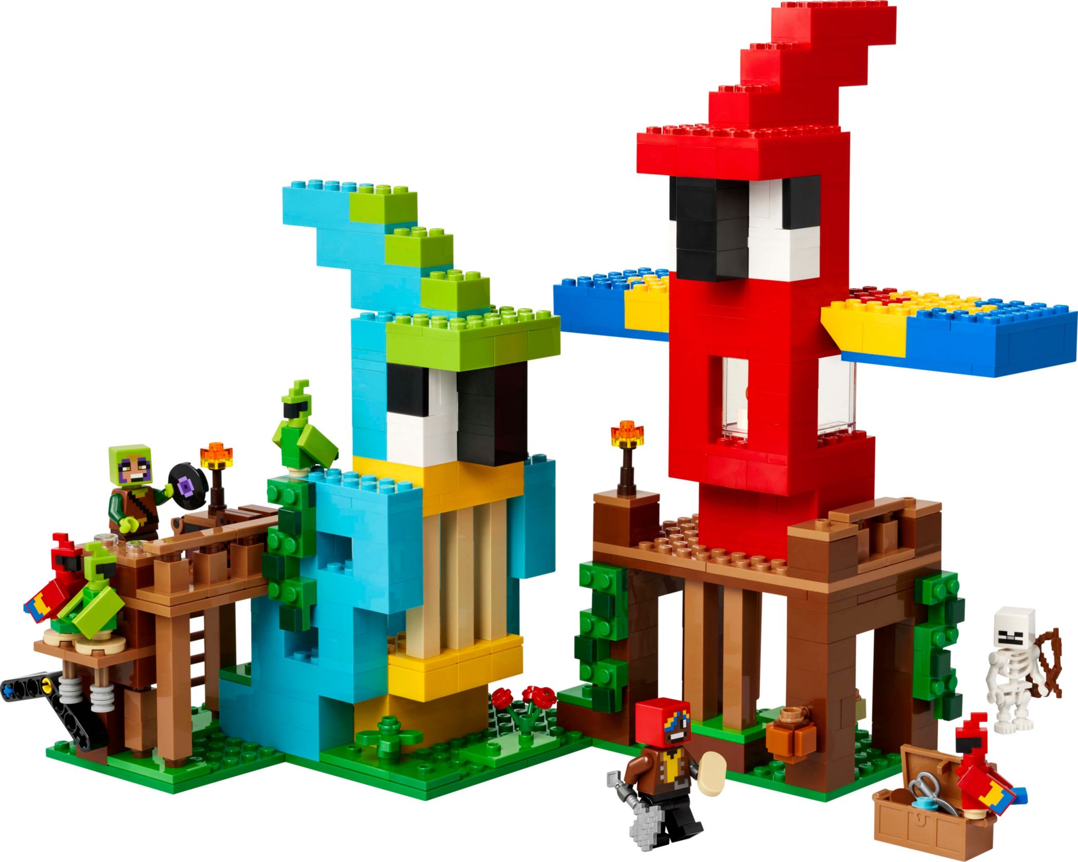 Конструктор Lego Minecraft Будинки для папуг (21282) - фото 1