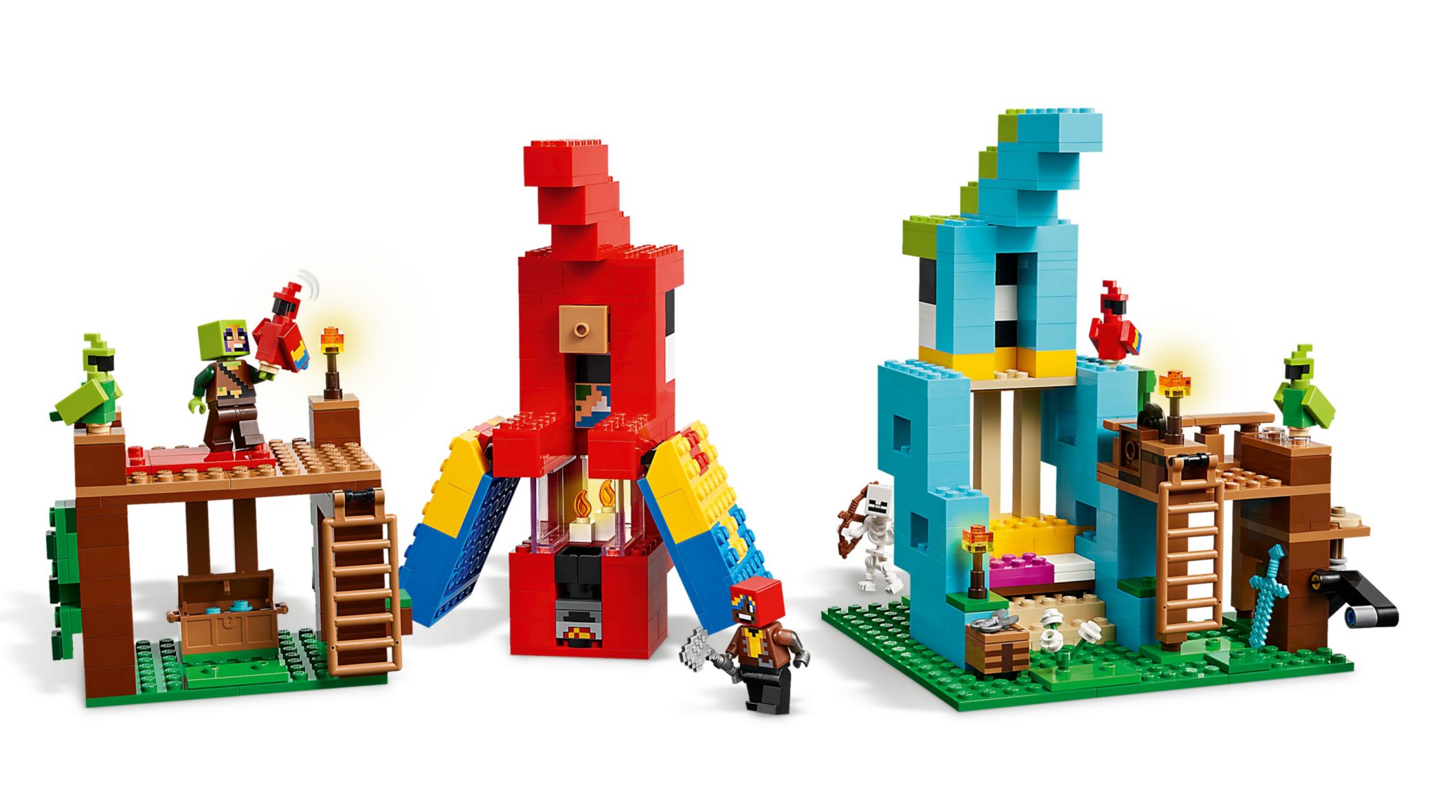 Конструктор Lego Minecraft Будинки для папуг (21282) - фото 3