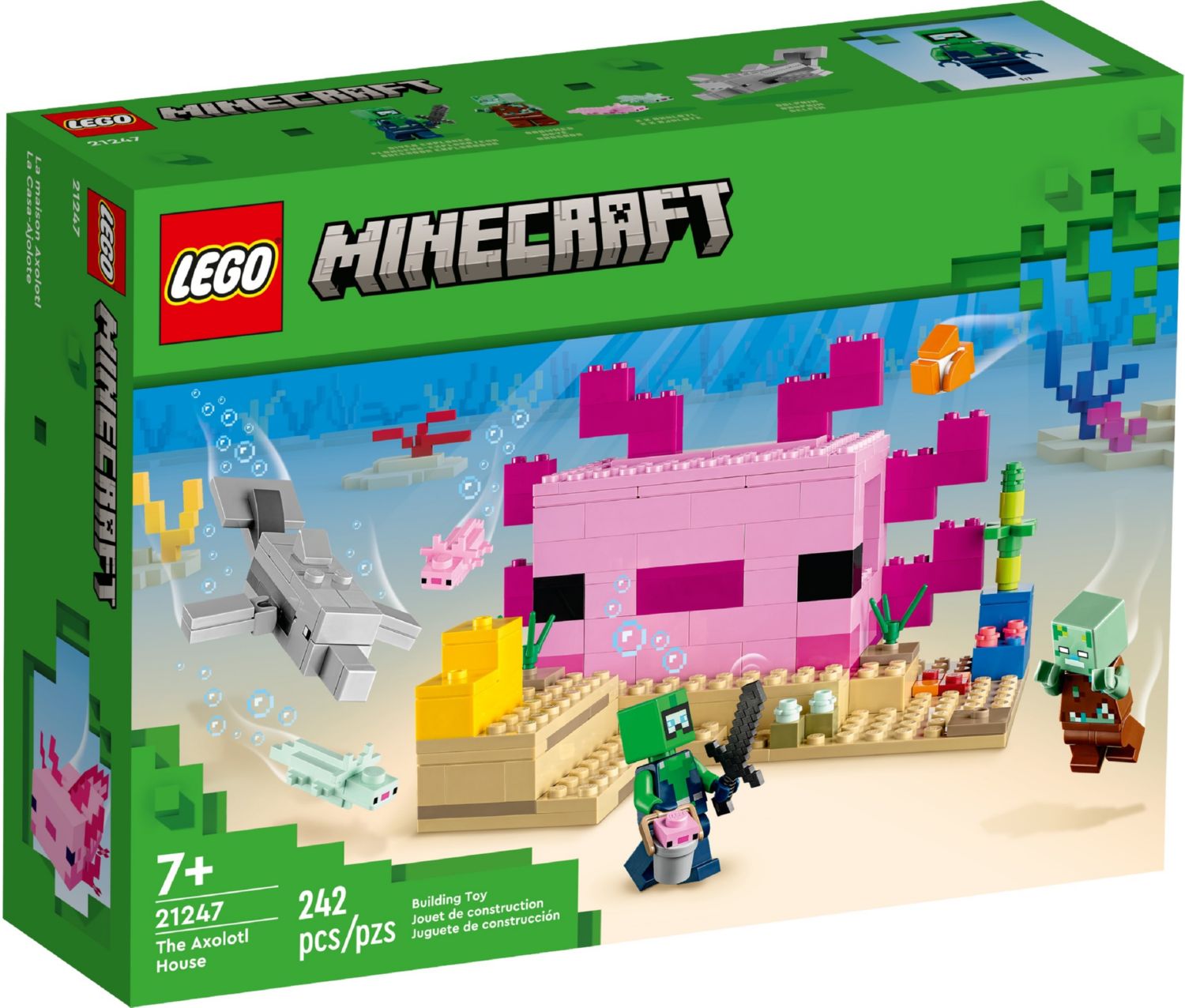 Конструктор Lego Minecraft Будинок Аксолотля (21247)