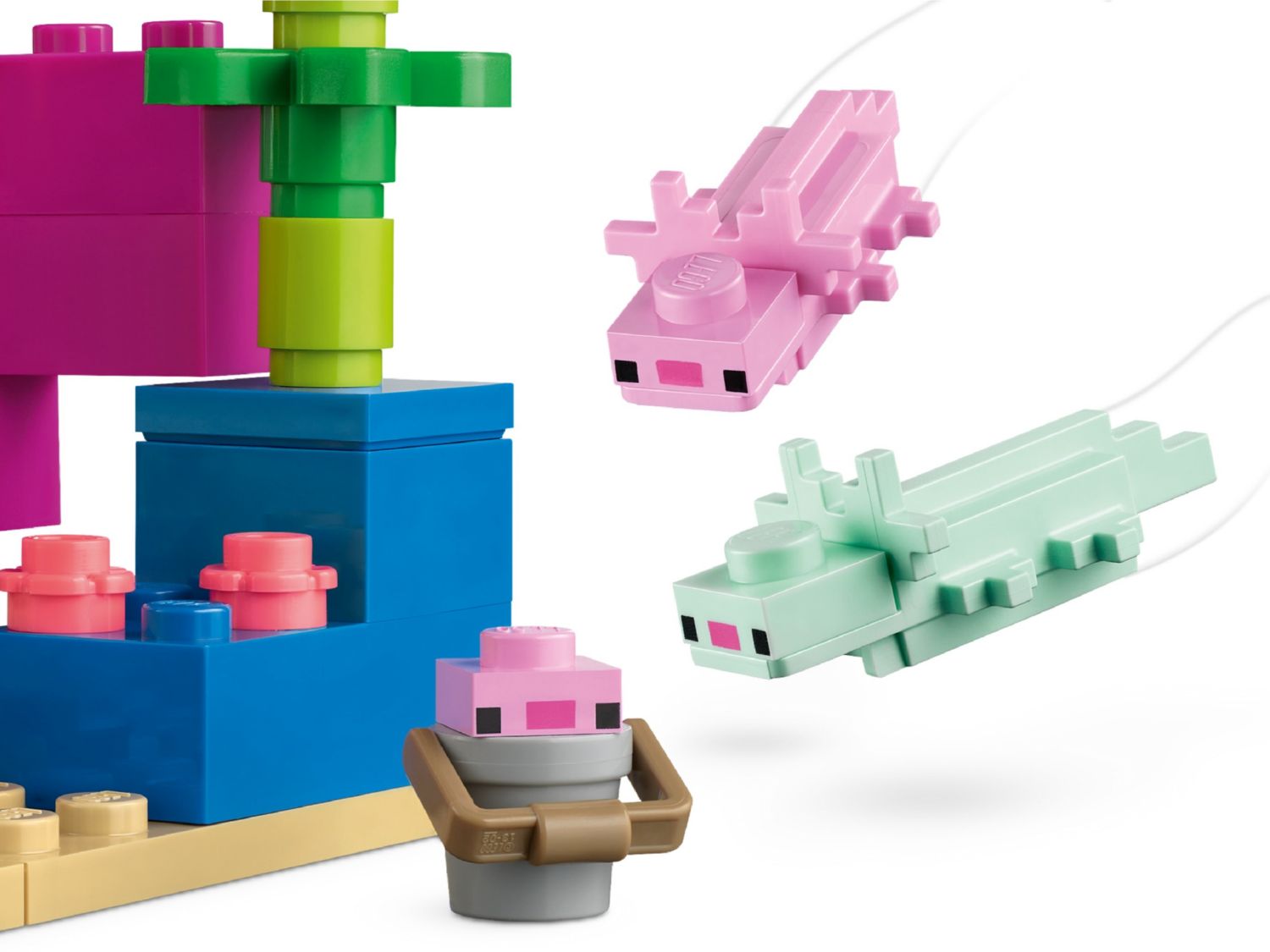 Конструктор Lego Minecraft Будинок Аксолотля (21247) - фото 3 Конструктор Lego Minecraft Будинок Аксолотля (21247) - фото 3