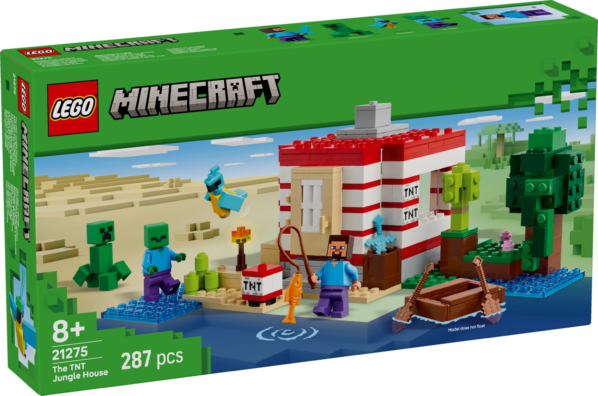 Конструктор Lego Minecraft Будинок у джунглях TNT (21275)