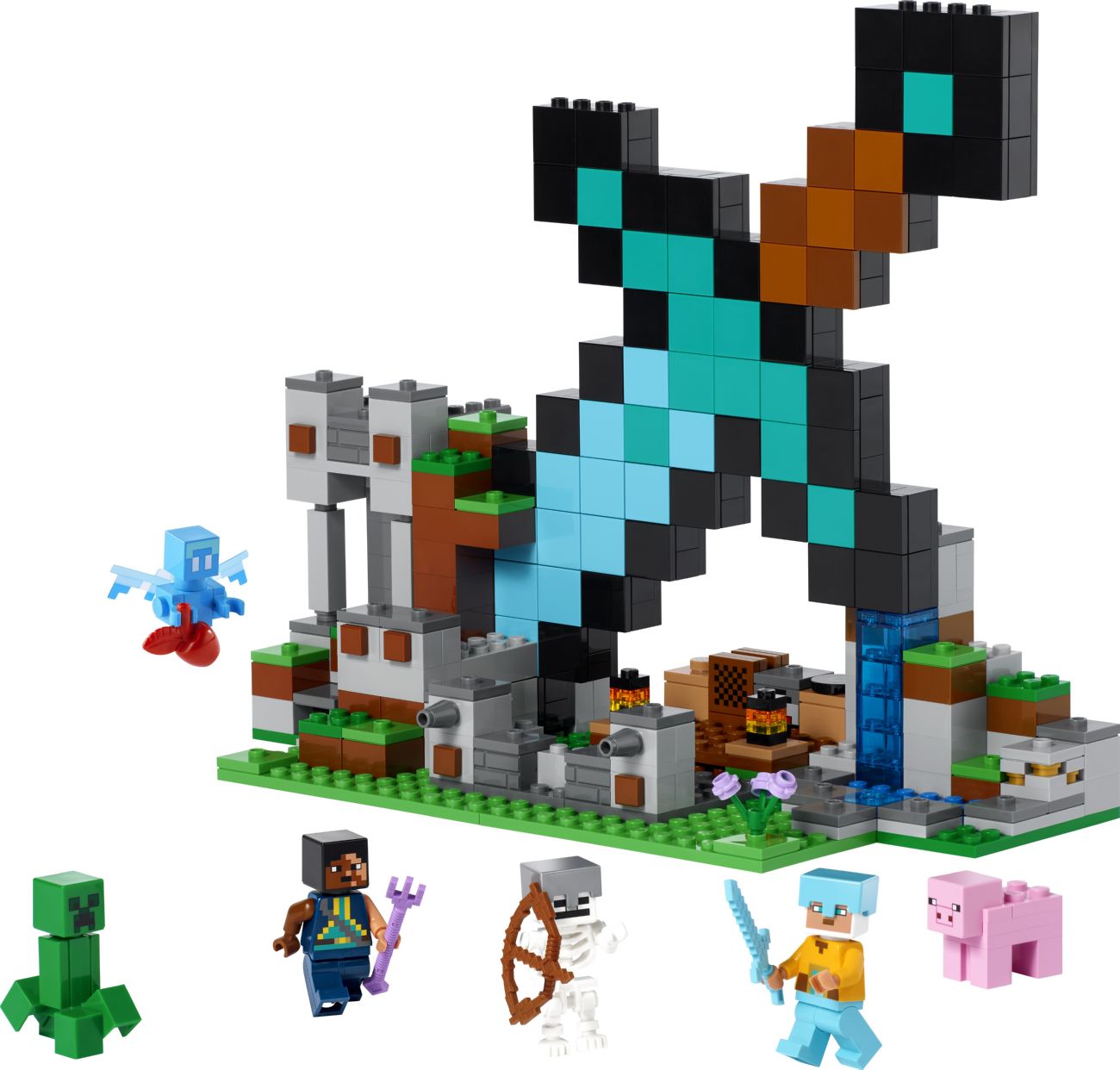 Конструктор Lego Minecraft Форпост із мечем (21244) - фото 1 Конструктор Lego Minecraft Форпост із мечем (21244) - фото 1