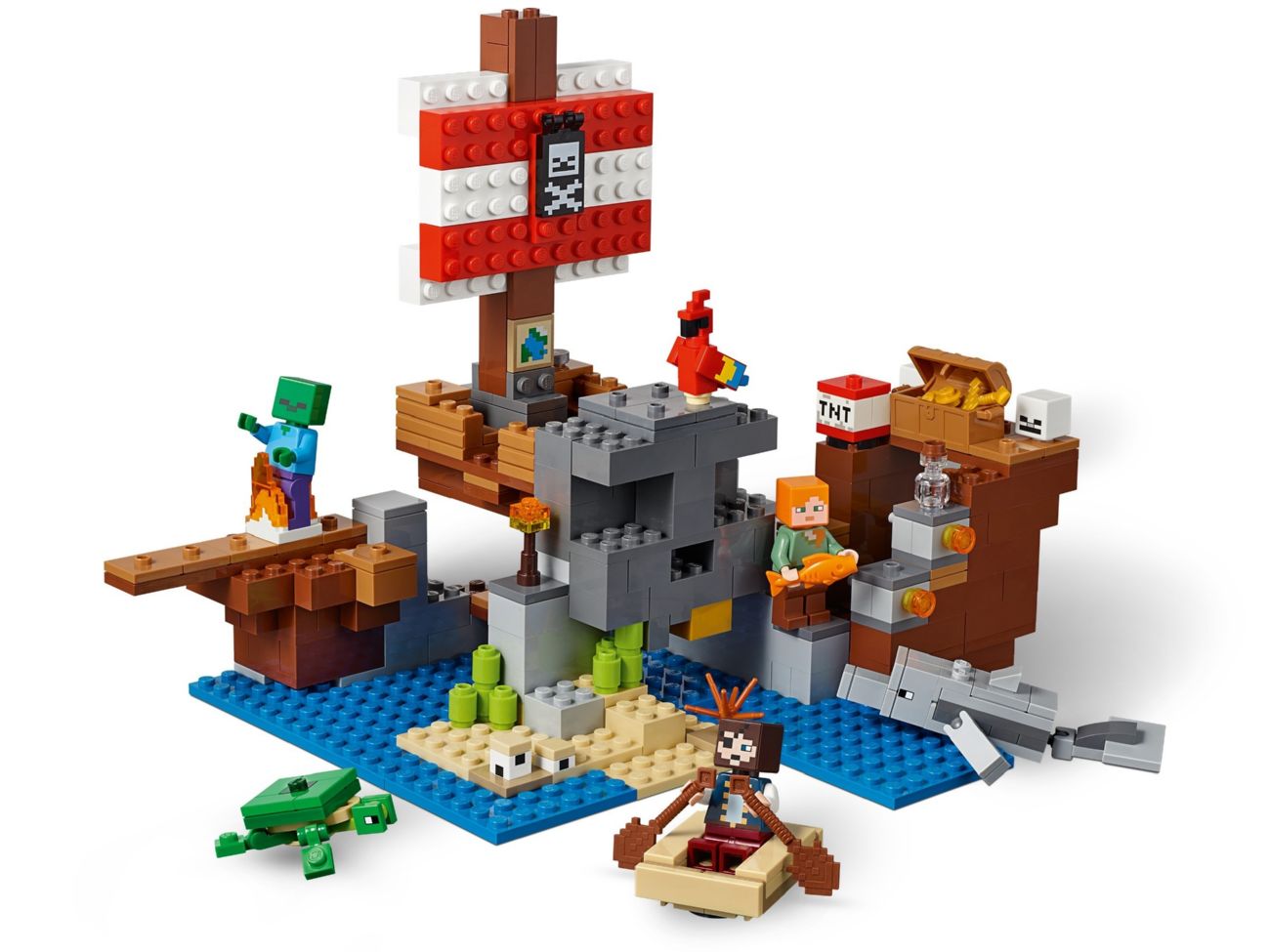 Конструктор Lego Minecraft Пиратский корабль (21152) - фото 3 Конструктор Lego Minecraft Пиратский корабль (21152) - фото 3