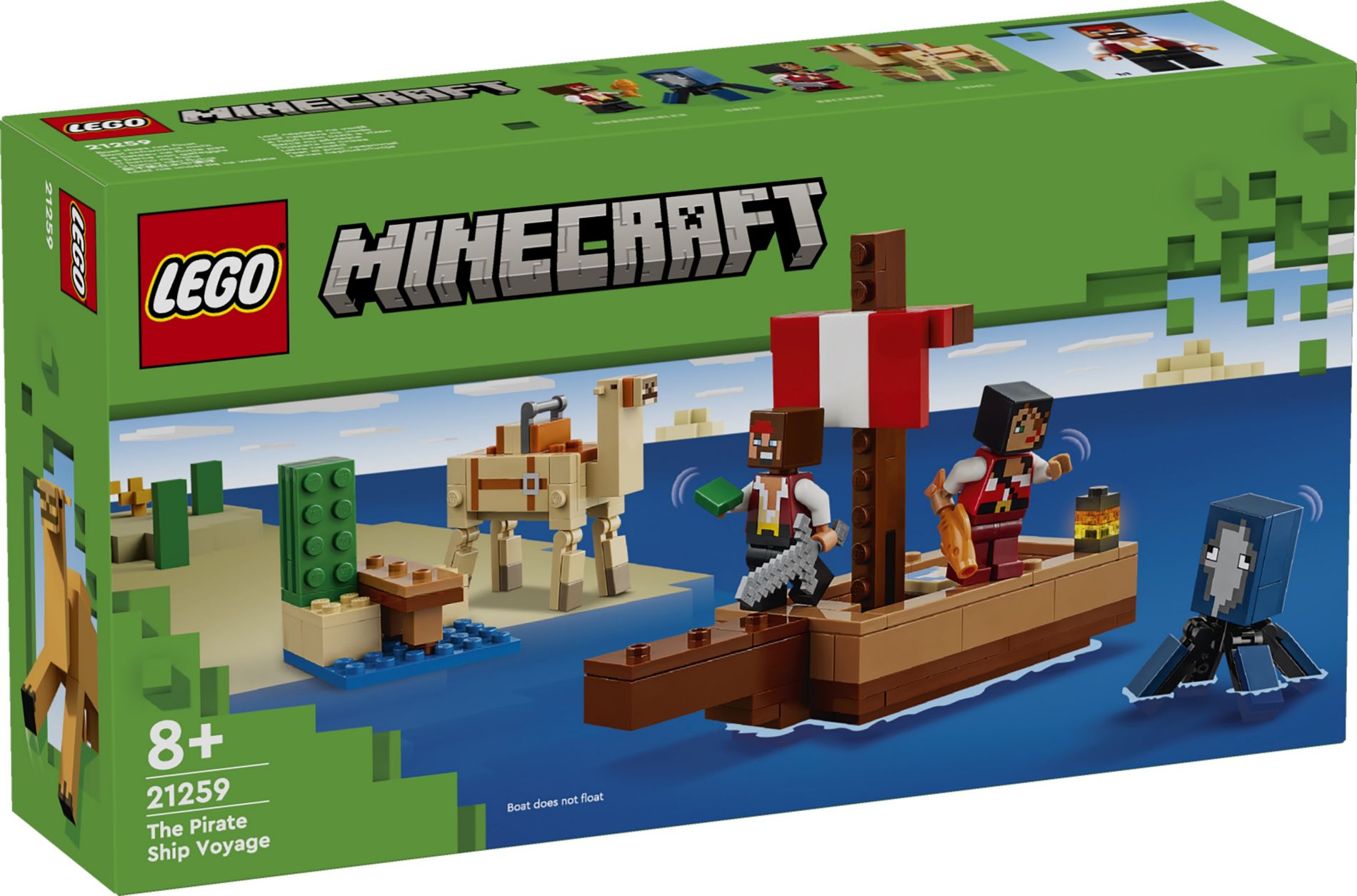 Конструктор Lego Minecraft Путешествие на пиратском корабле (21259)
