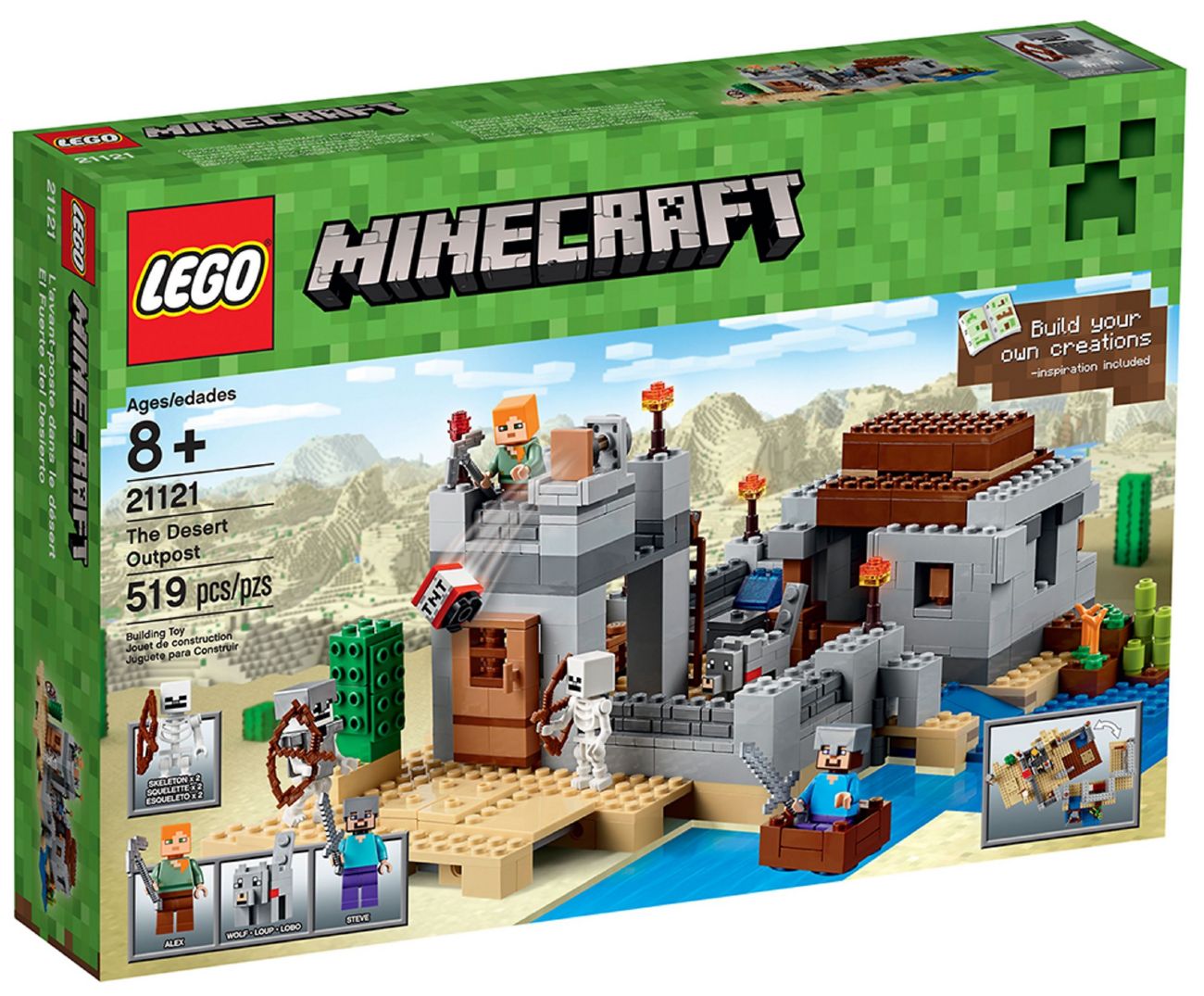 Конструктор Lego Minecraft Пустынная станция (21121)
