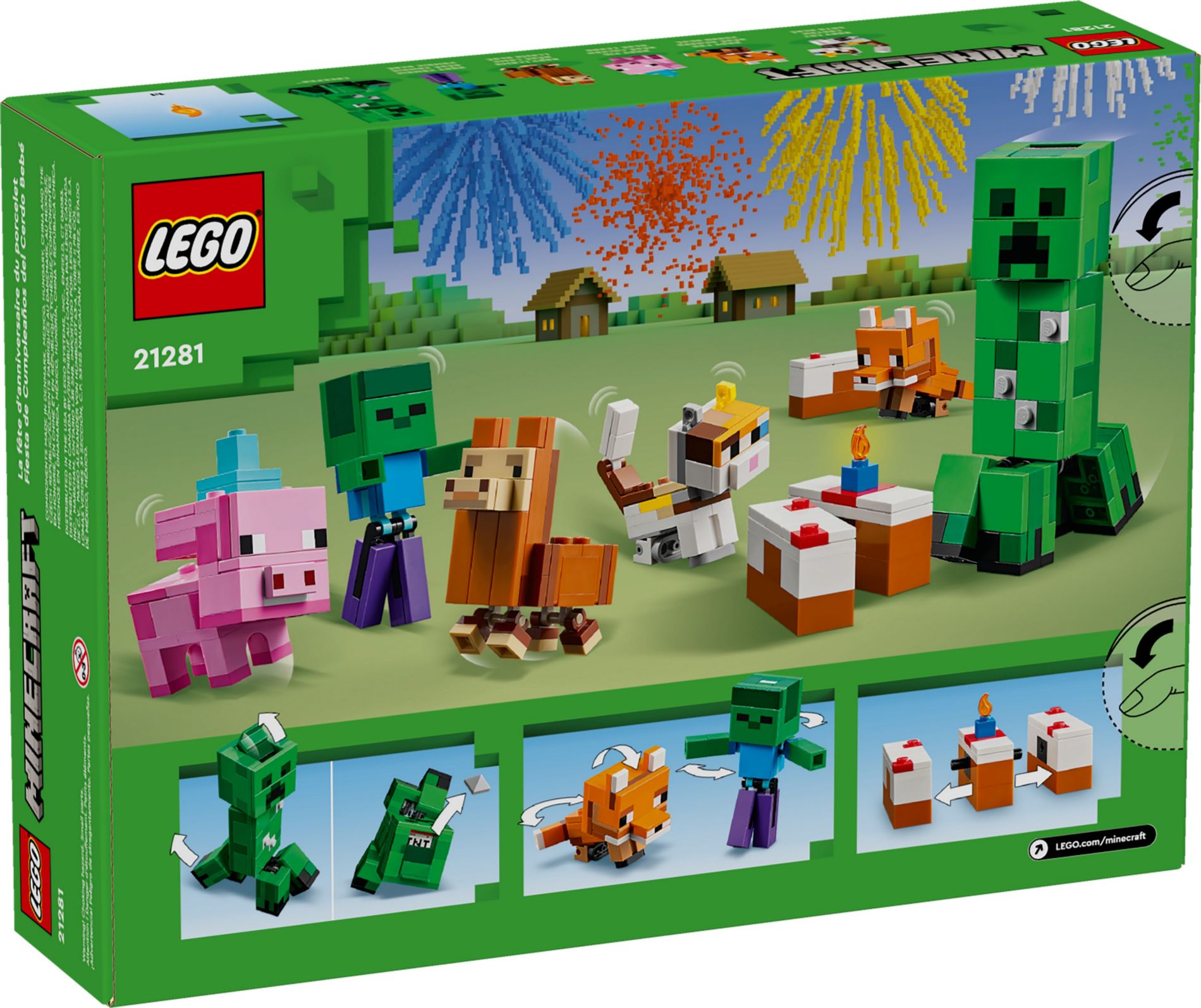 Конструктор Lego Minecraft Святкування дня народження поросяти (21281) - фото 4 Конструктор Lego Minecraft Святкування дня народження поросяти (21281) - фото 4