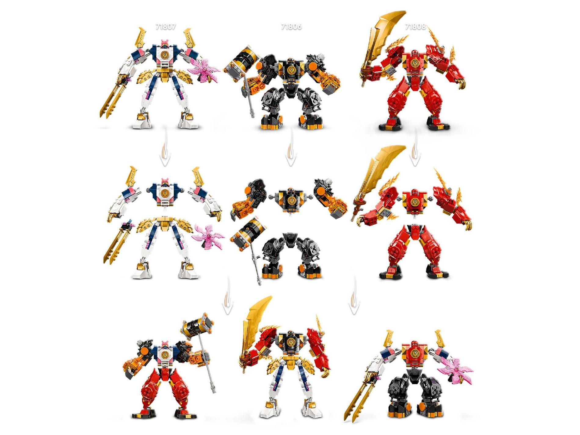 Конструктор Lego Ninjago Робот технічної стихії Сори (71807) - фото 5 Конструктор Lego Ninjago Робот технічної стихії Сори (71807) - фото 5
