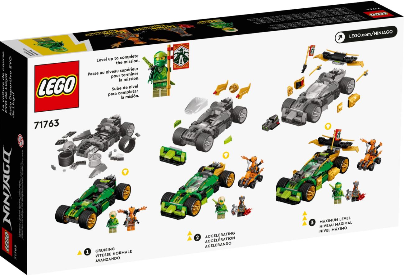 Конструктор Lego Ninjago Гоночный автомобиль ЭВО Ллойда (71763) - фото 5 Конструктор Lego Ninjago Гоночный автомобиль ЭВО Ллойда (71763) - фото 5