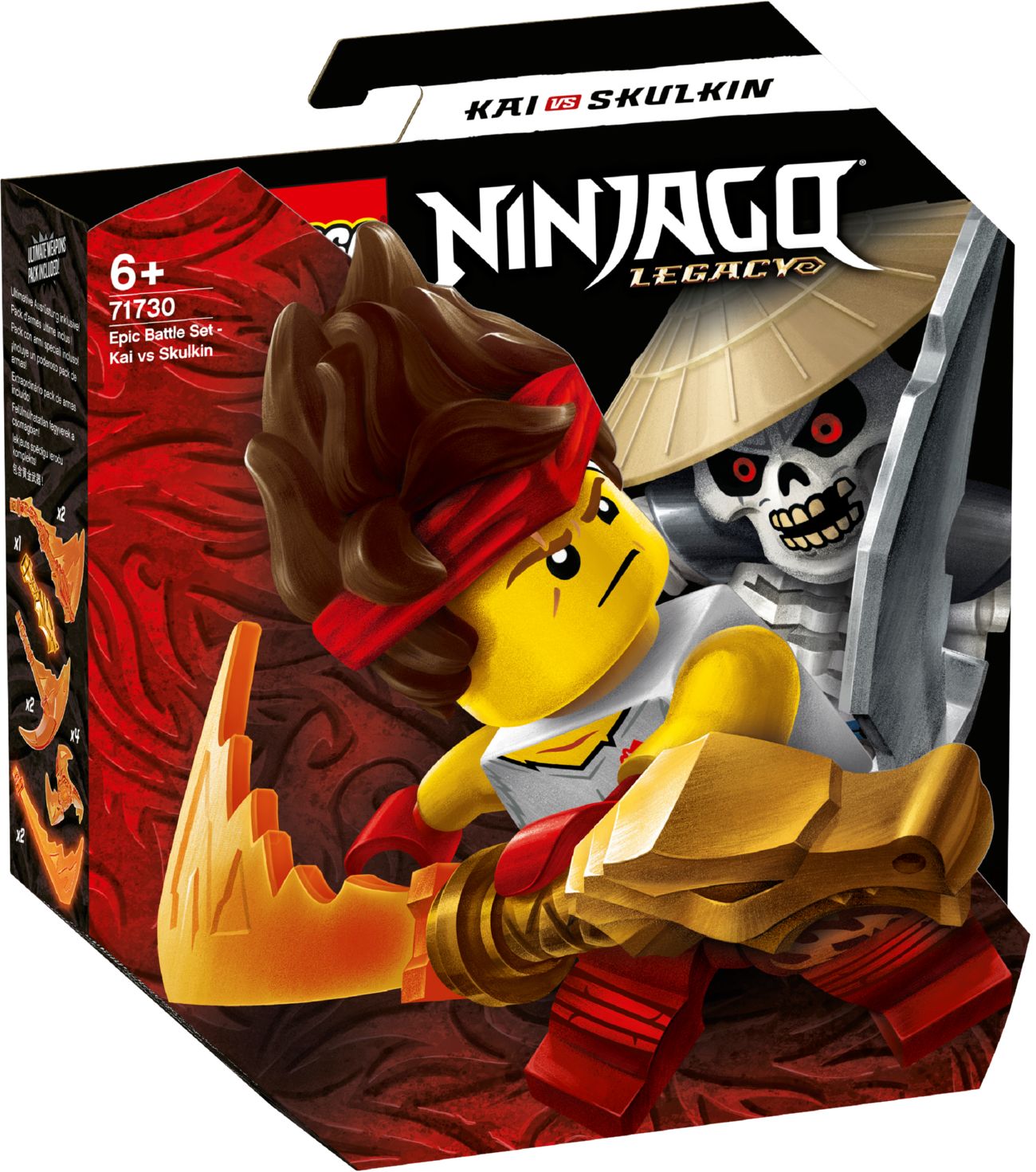 Конструктор Lego Ninjago Грандиозная битва: Кай против Скалкина (71730)