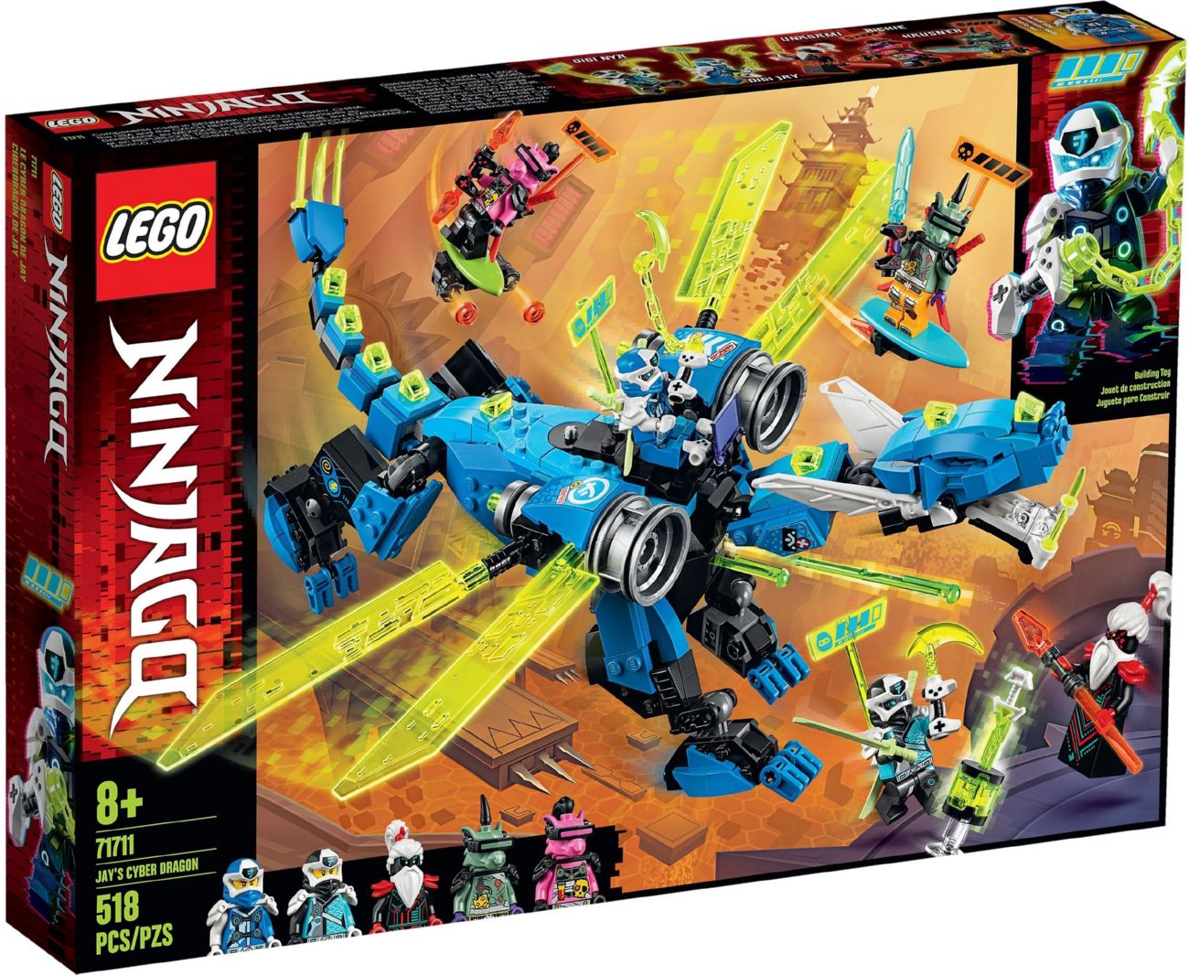 Конструктор Lego Ninjago Кібердракон Джея (71711)