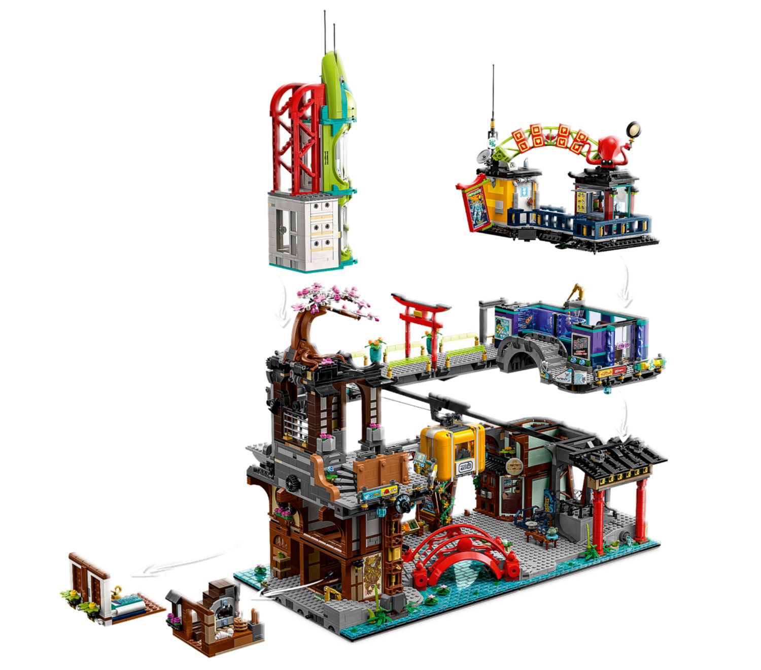 Конструктор Lego Ninjago Городские магазинчики (71799) - фото 3 Конструктор Lego Ninjago Городские магазинчики (71799) - фото 3