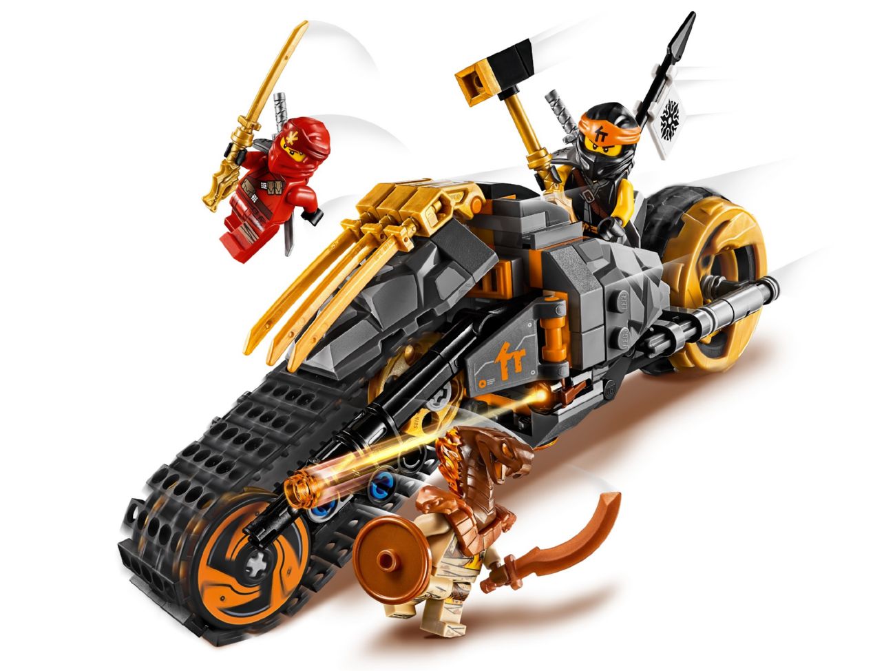 Конструктор Lego Ninjago Раллийный мотоцикл Коула (70672) - фото 4 Конструктор Lego Ninjago Раллийный мотоцикл Коула (70672) - фото 4