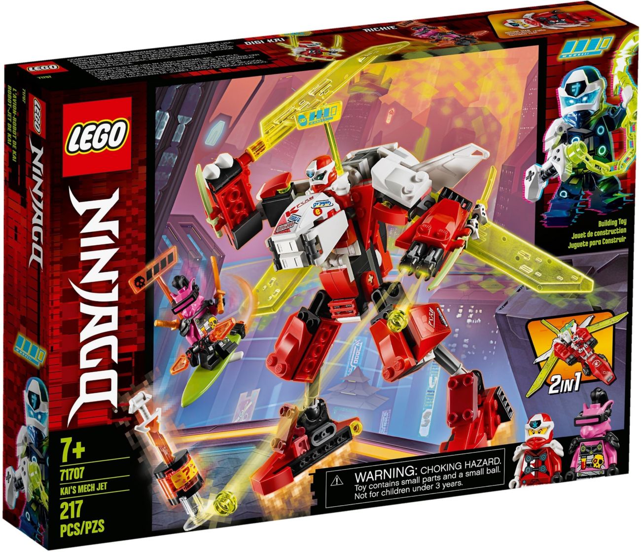 Конструктор Lego Ninjago Робот літак Кая (71707)