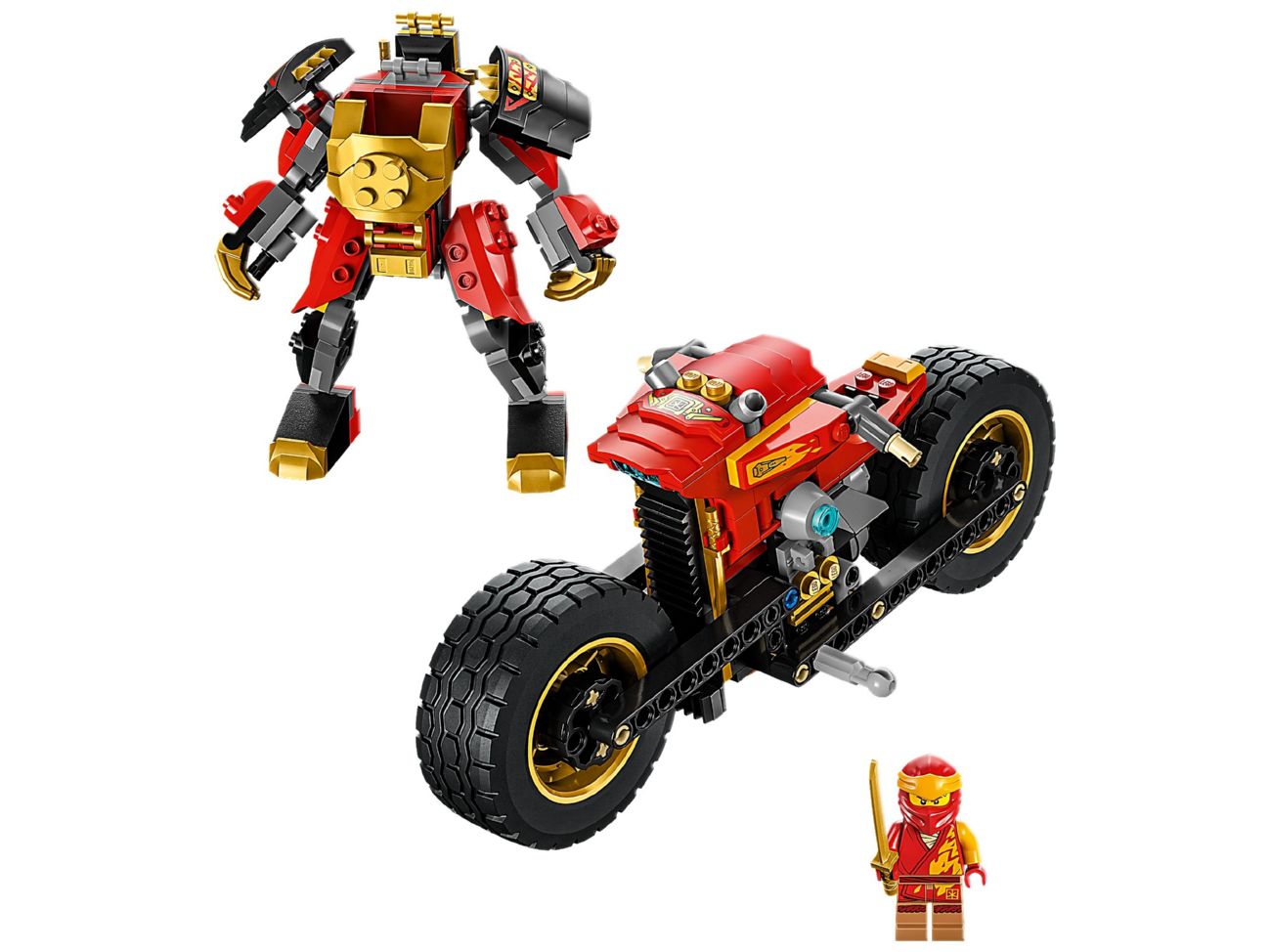 Конструктор Lego Ninjago Робот-всадник Кая EVO (71783) - фото 4 Конструктор Lego Ninjago Робот-всадник Кая EVO (71783) - фото 4