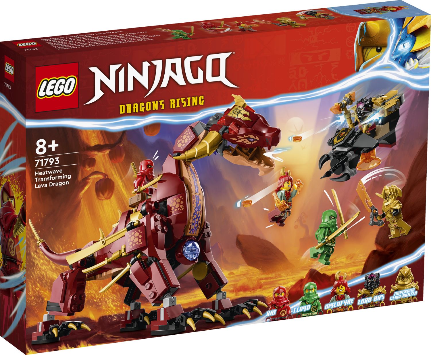 Конструктор Lego Ninjago Теплова хвиля Лавового дракона (71793)