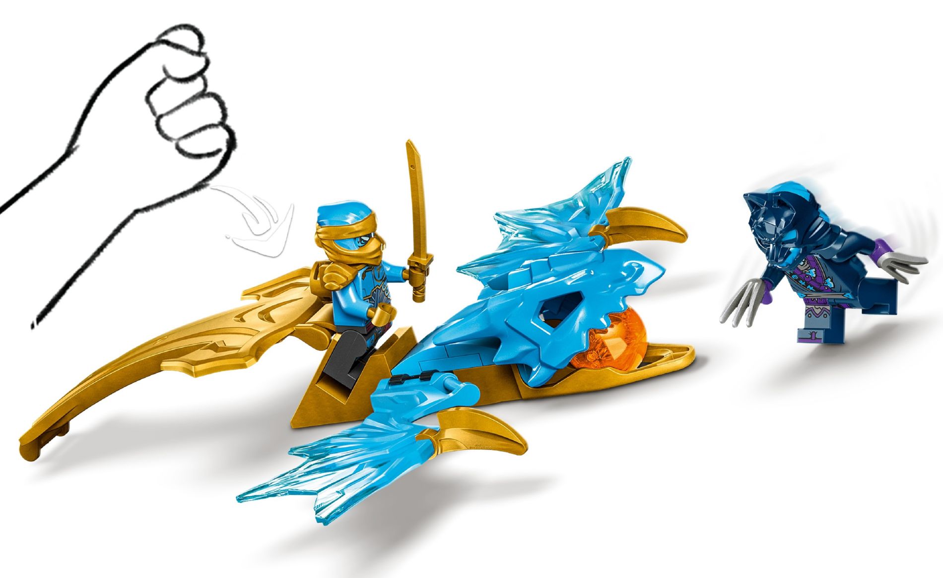 Конструктор Lego Ninjago Удар восходящего дракона Нии (71802) - фото 3