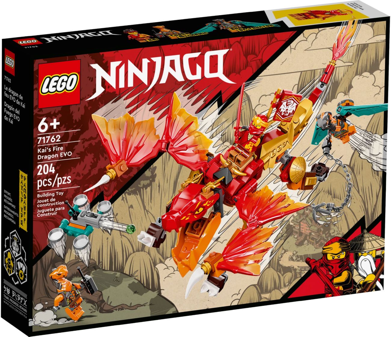 Конструктор Lego Ninjago Вогняний дракон ЕВО Кая (71762)